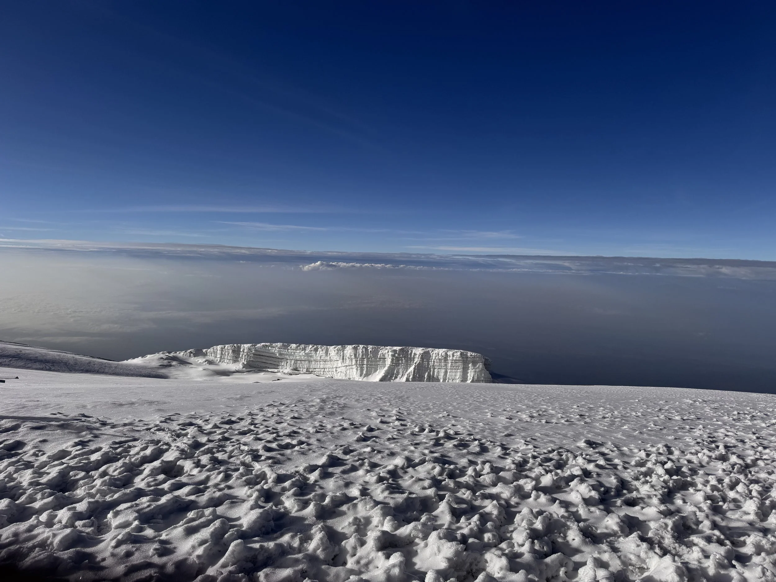 Glacier views from the summit