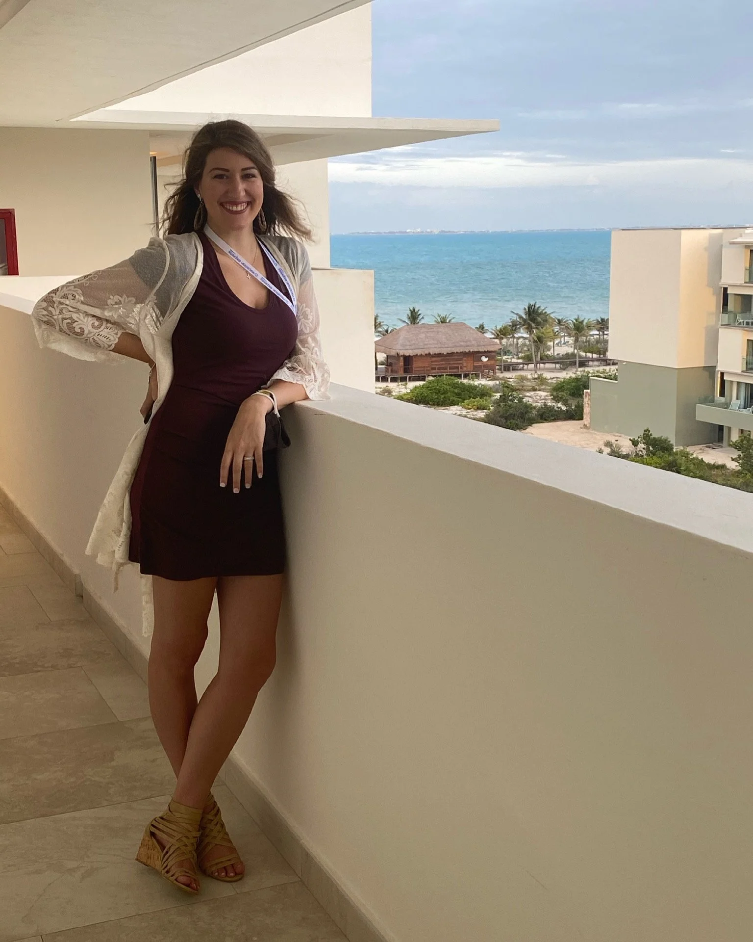 Professional travel agent on a FAM trip in mexico showcasing logisitics, research and planning expertise required for international travel