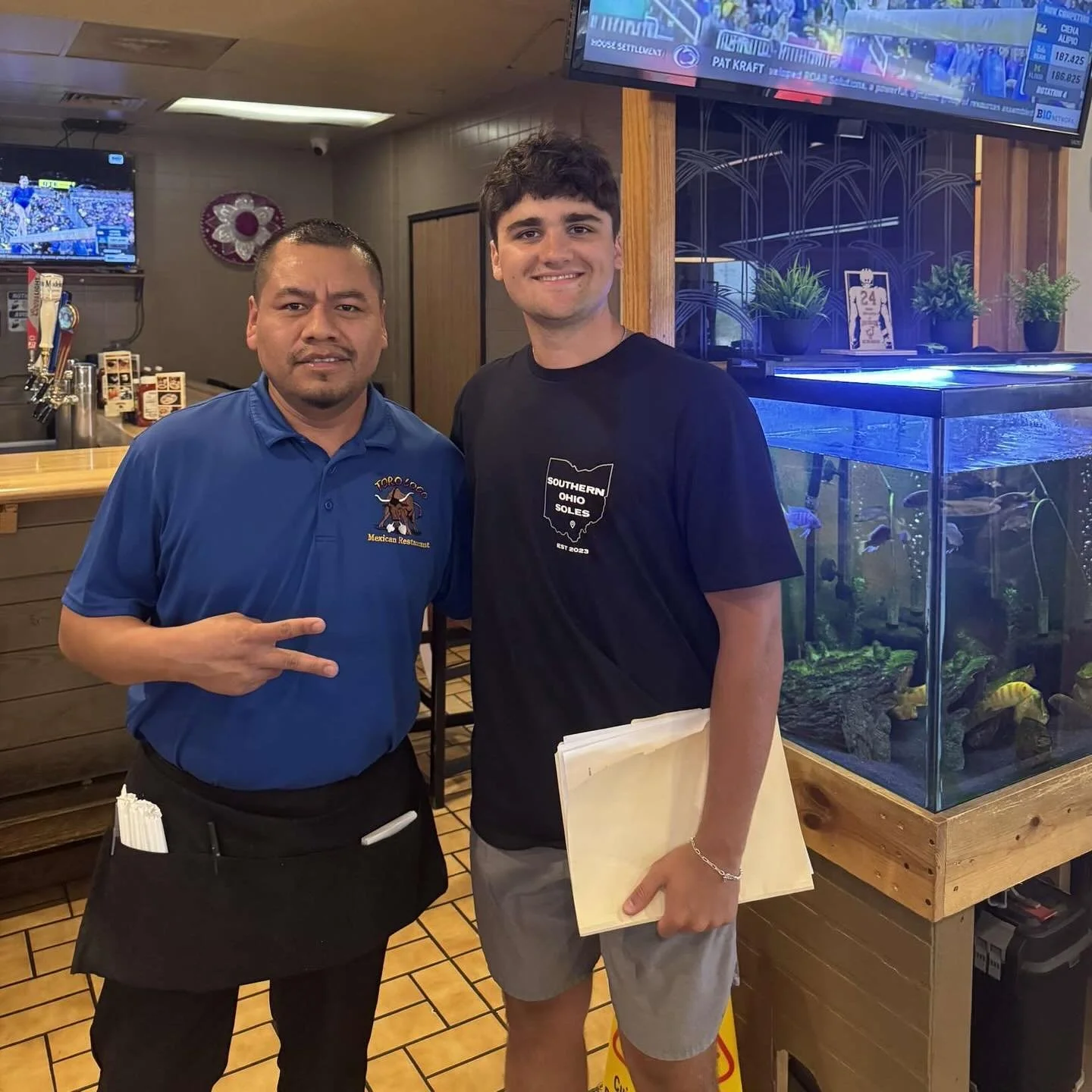 Southern Ohio Soles would like to thank Toro Loco Jackson, OH for becoming a Gold Sponsor!

📍 791 Main Street, Jackson, OH 45640
📞 (740) 288-7227

Known for their delicious Mexican cuisine and vibrant atmosphere, Toro Loco is a local favorite and a