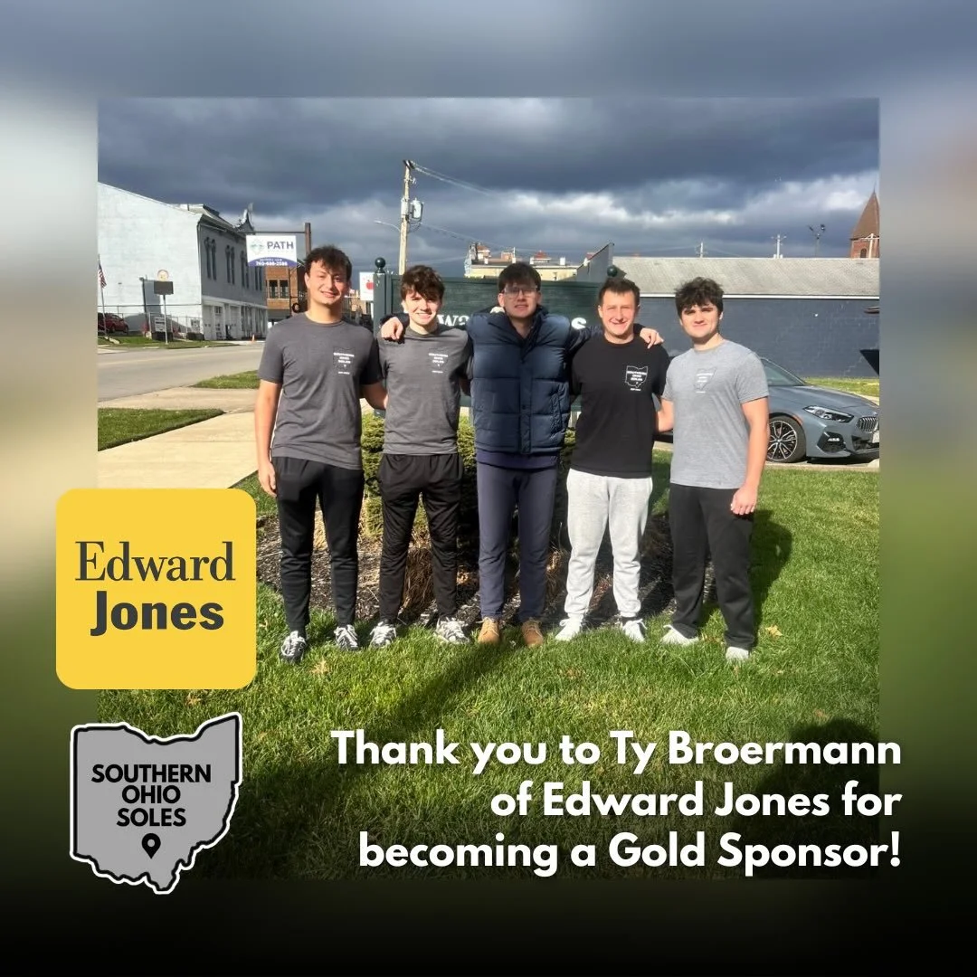 Southern Ohio Soles is proud to welcome Ty Broermann, a financial advisor at Edward Jones, as a Gold Sponsor! 🌟

Ty Broermann and Edward Jones help individuals, families, and businesses achieve their short, intermediate, and long-term financial goal