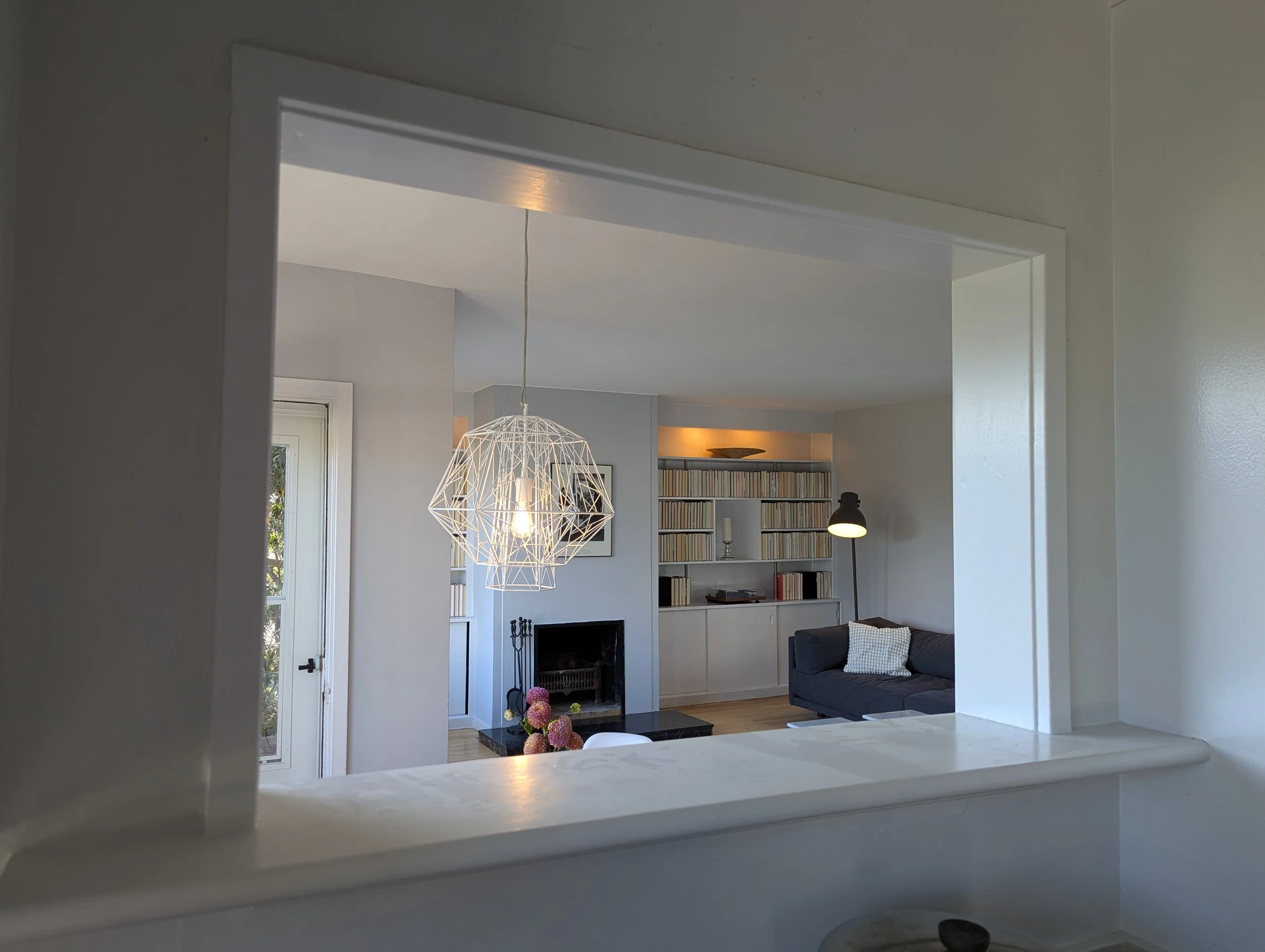 A view from the kitchen