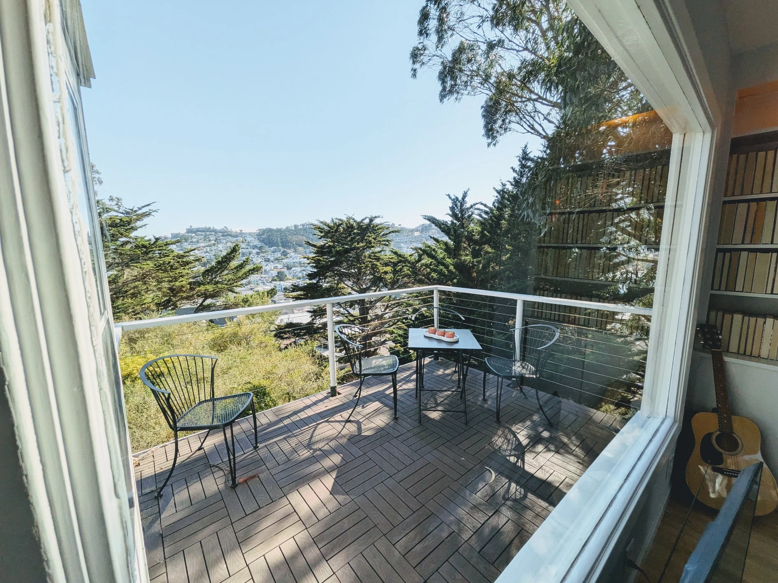 Lower deck off living room