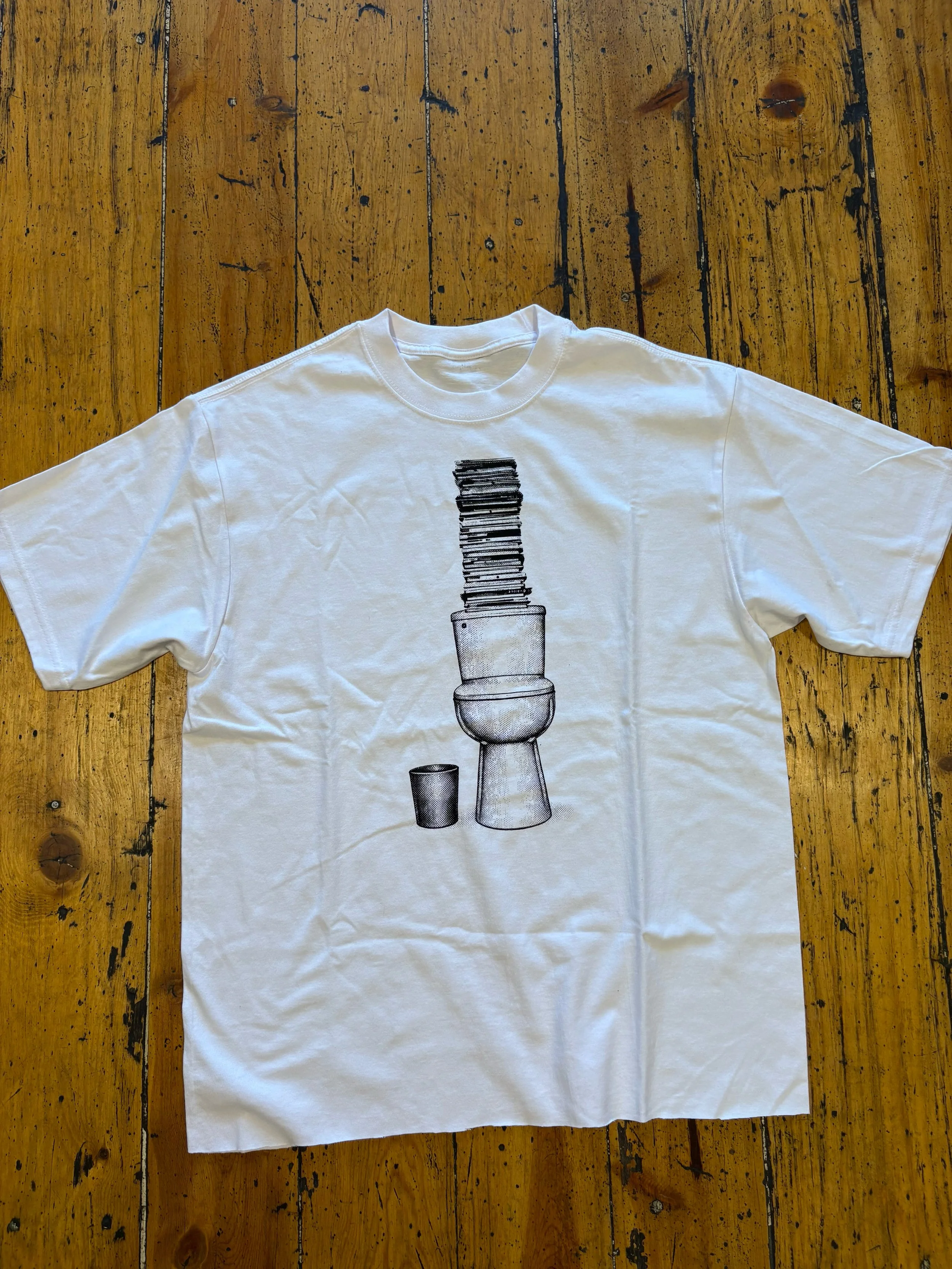 "magazines on the toilet" tee