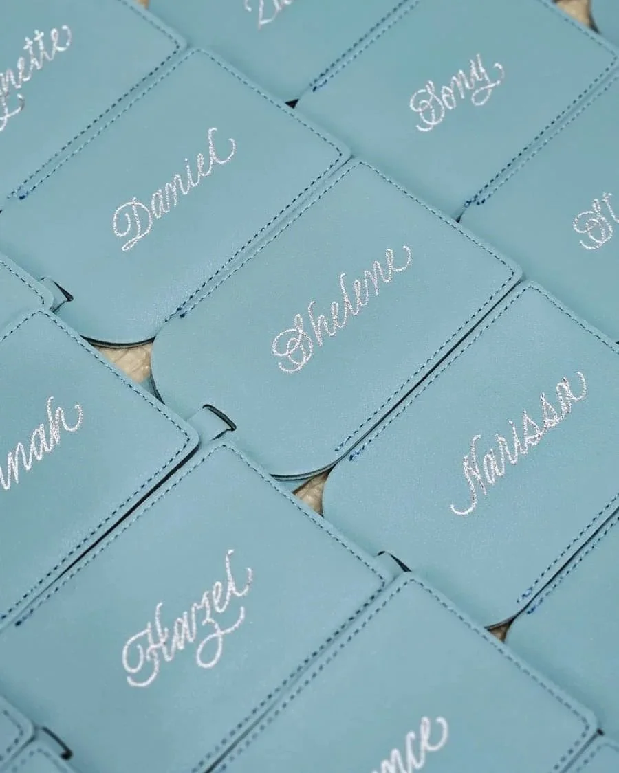 Personalised Wedding Favours - Hot Foiled Luggage Tags