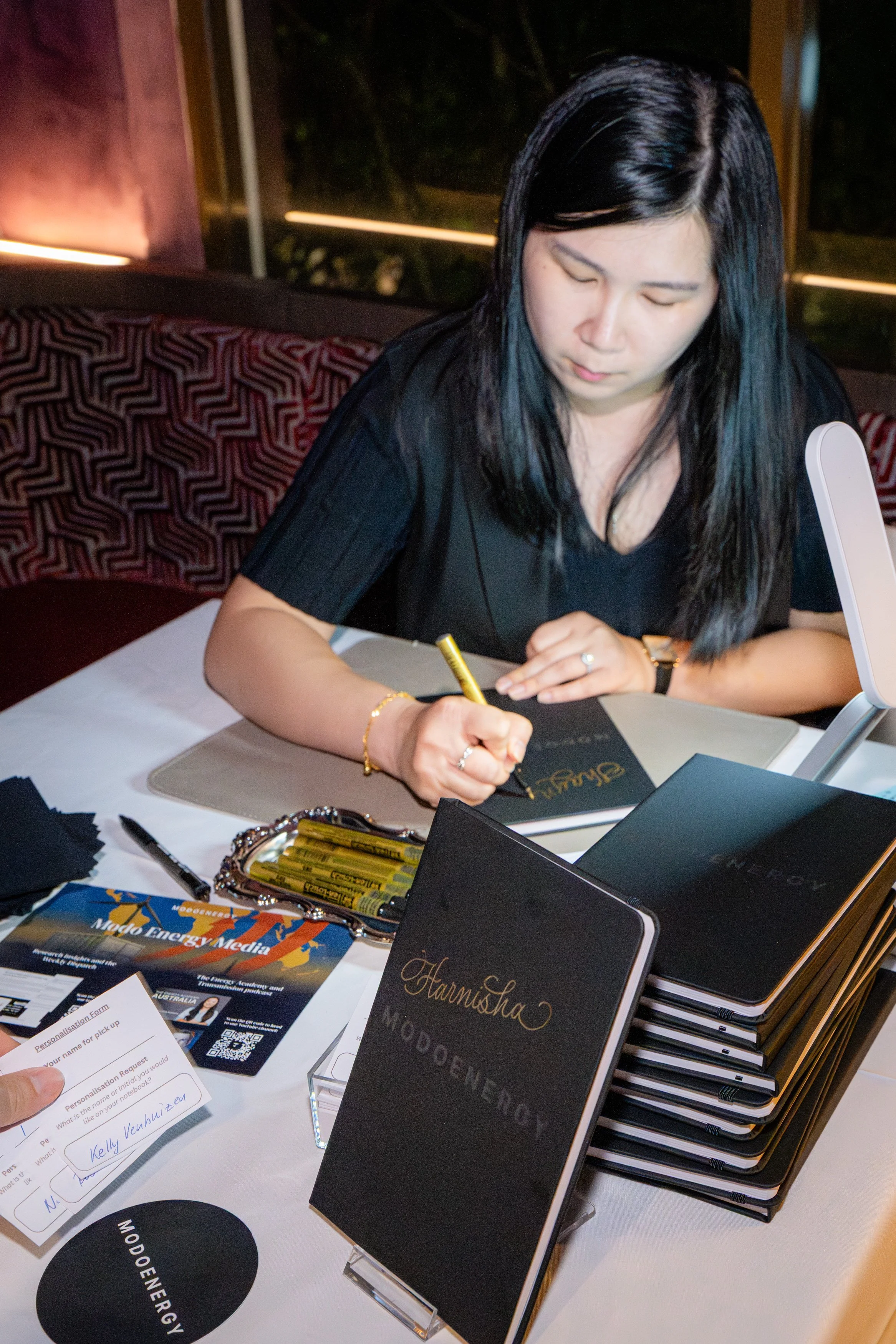 Bespoke Calligraphy - Sydney Calligrapher, Engraver and Hot Foiling, Live Event Artistry