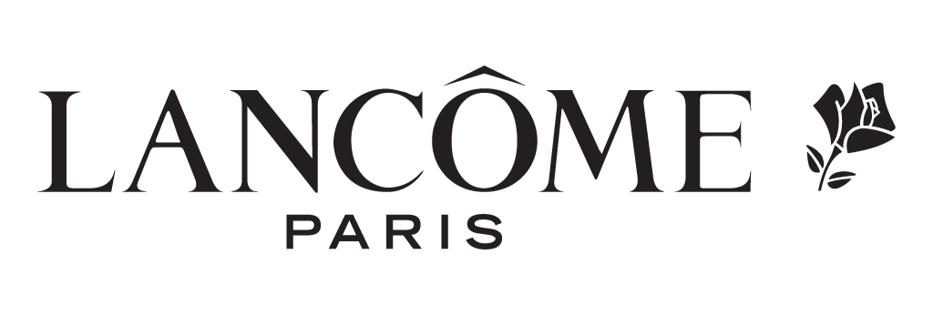 Lancôme Paris logo with a stylized rose illustration