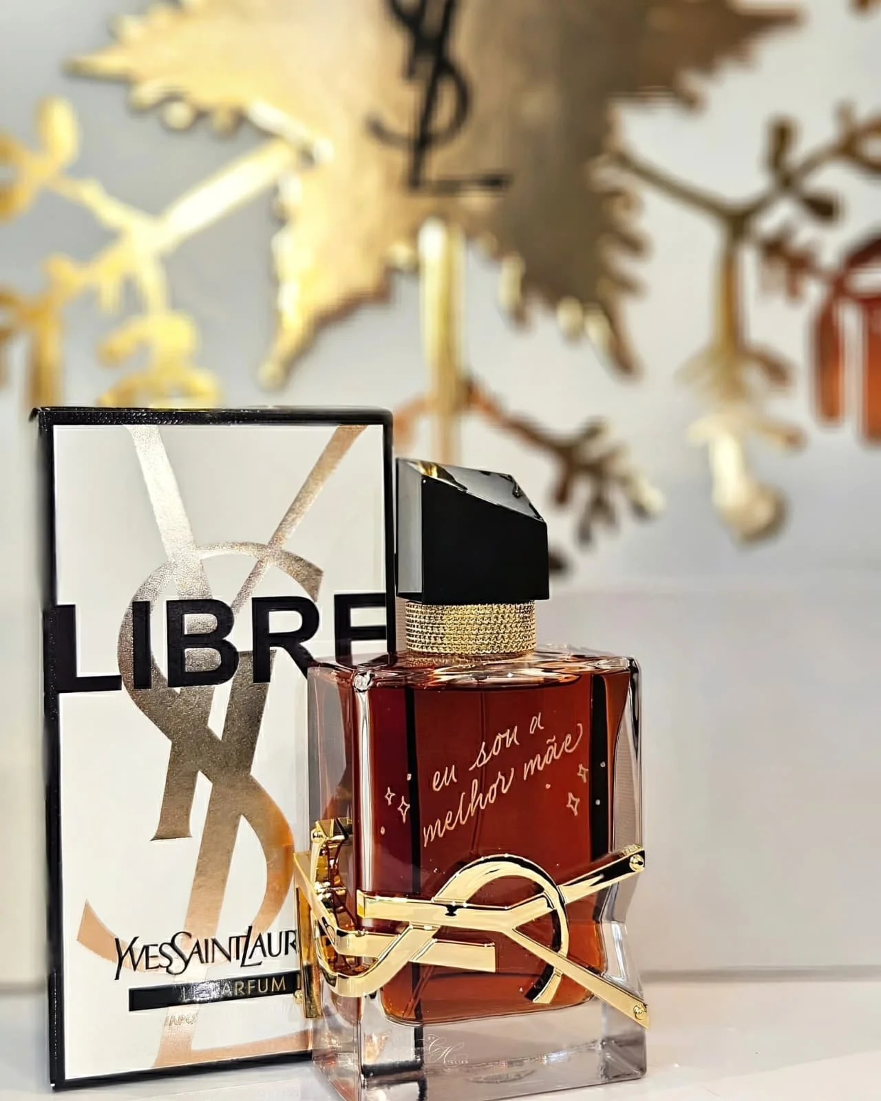 Engraving on YSL's fragrance bottle