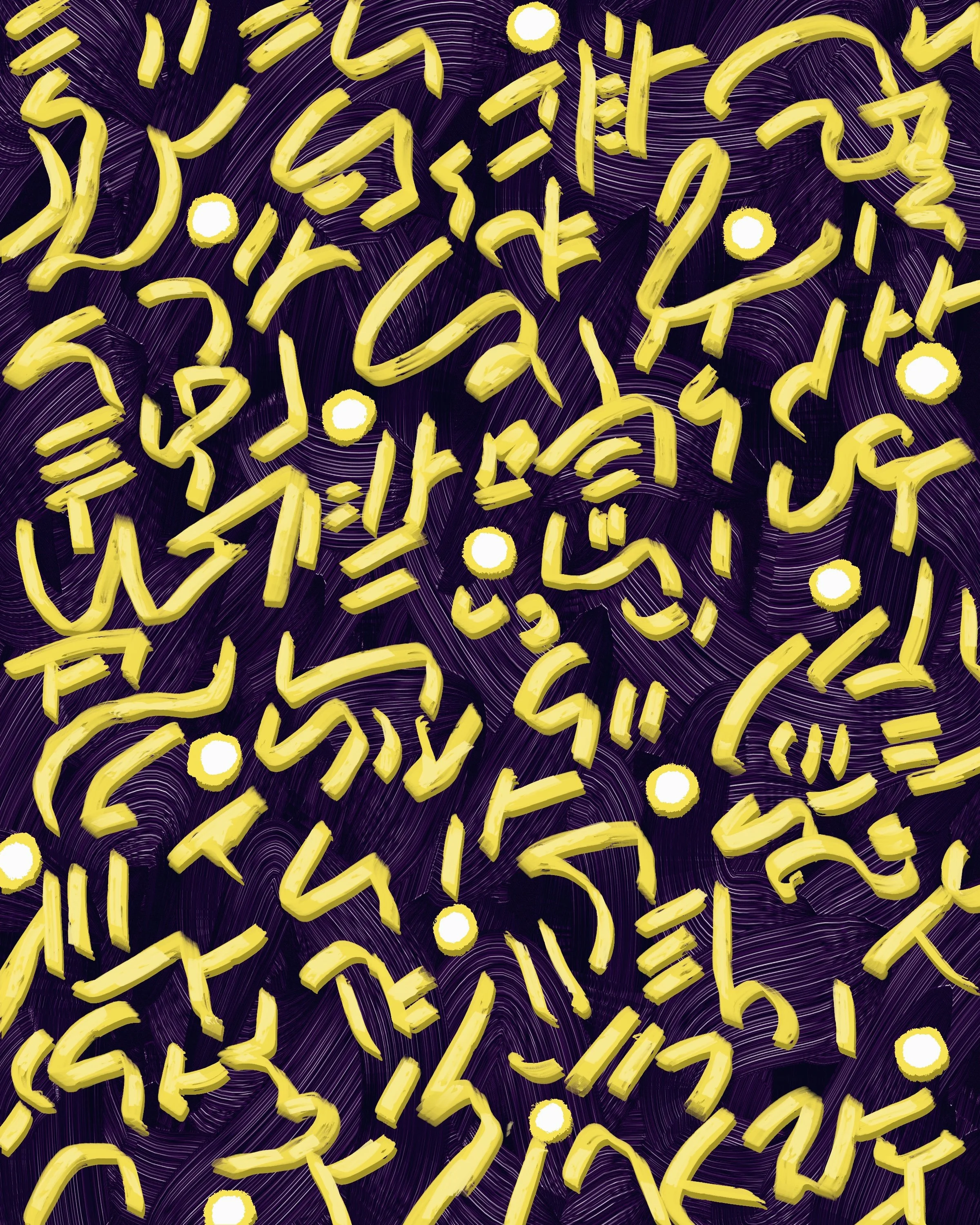 Yellow Over Purple By Vincent Keele