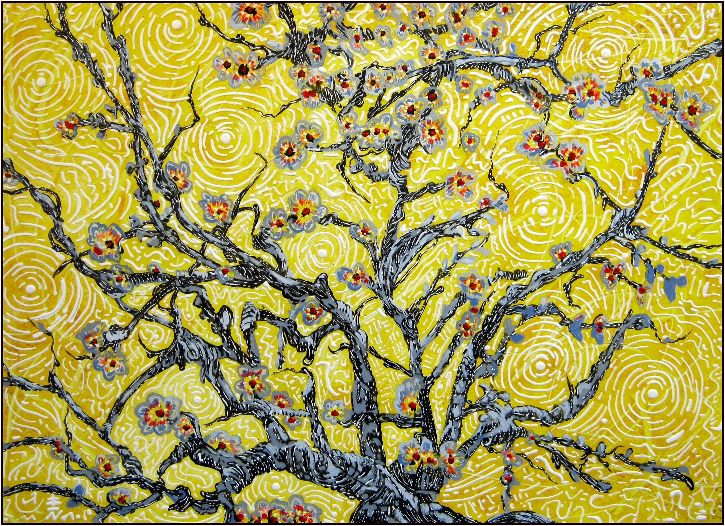 Cherry Blossoms by Vincent Keele
18x24 Acrylic on Paper