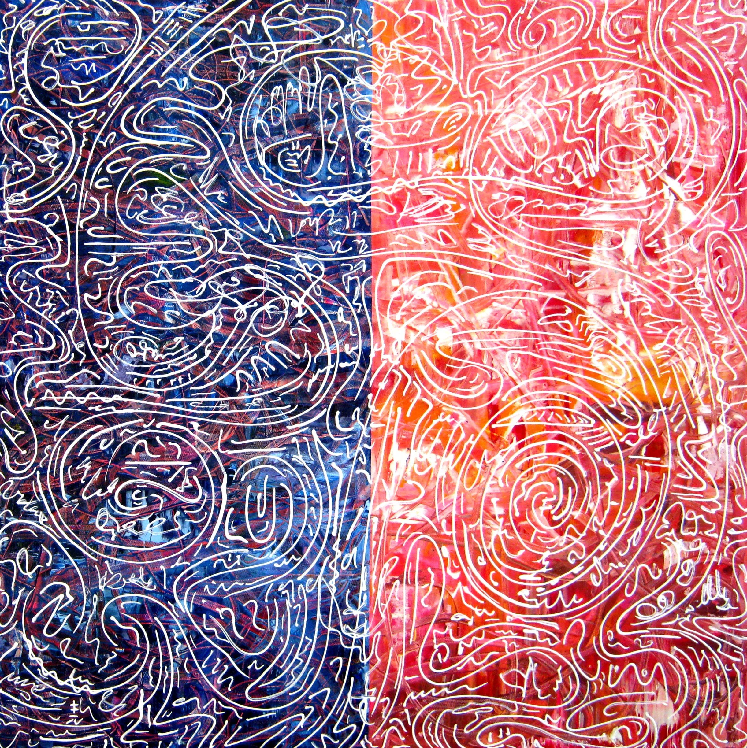 Blue Magic by Vincent Keele
48x48 Acrylic on Canvas