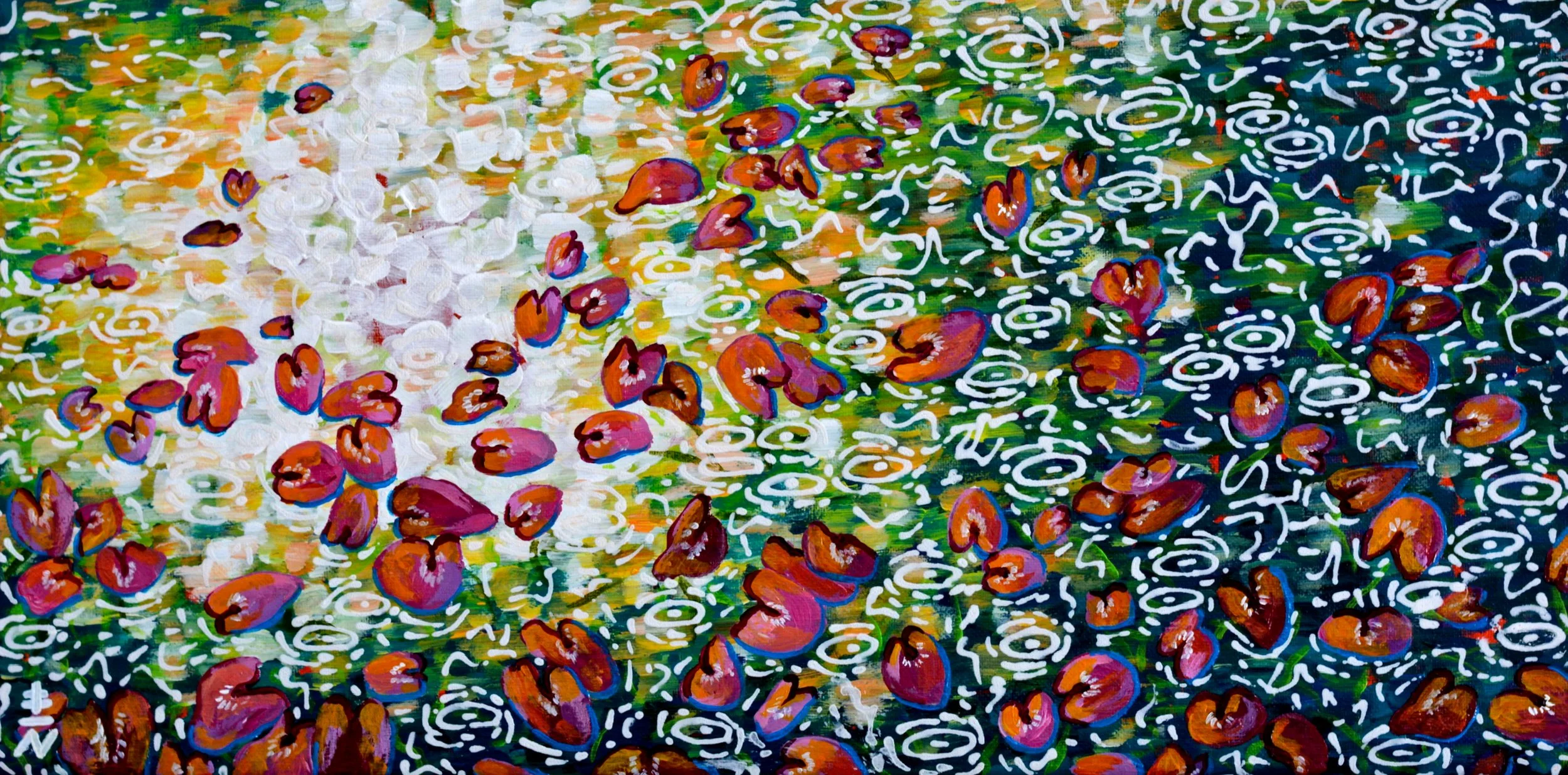 Lily Pads by Vincent Keele
10x20 Acrylic on Canvas