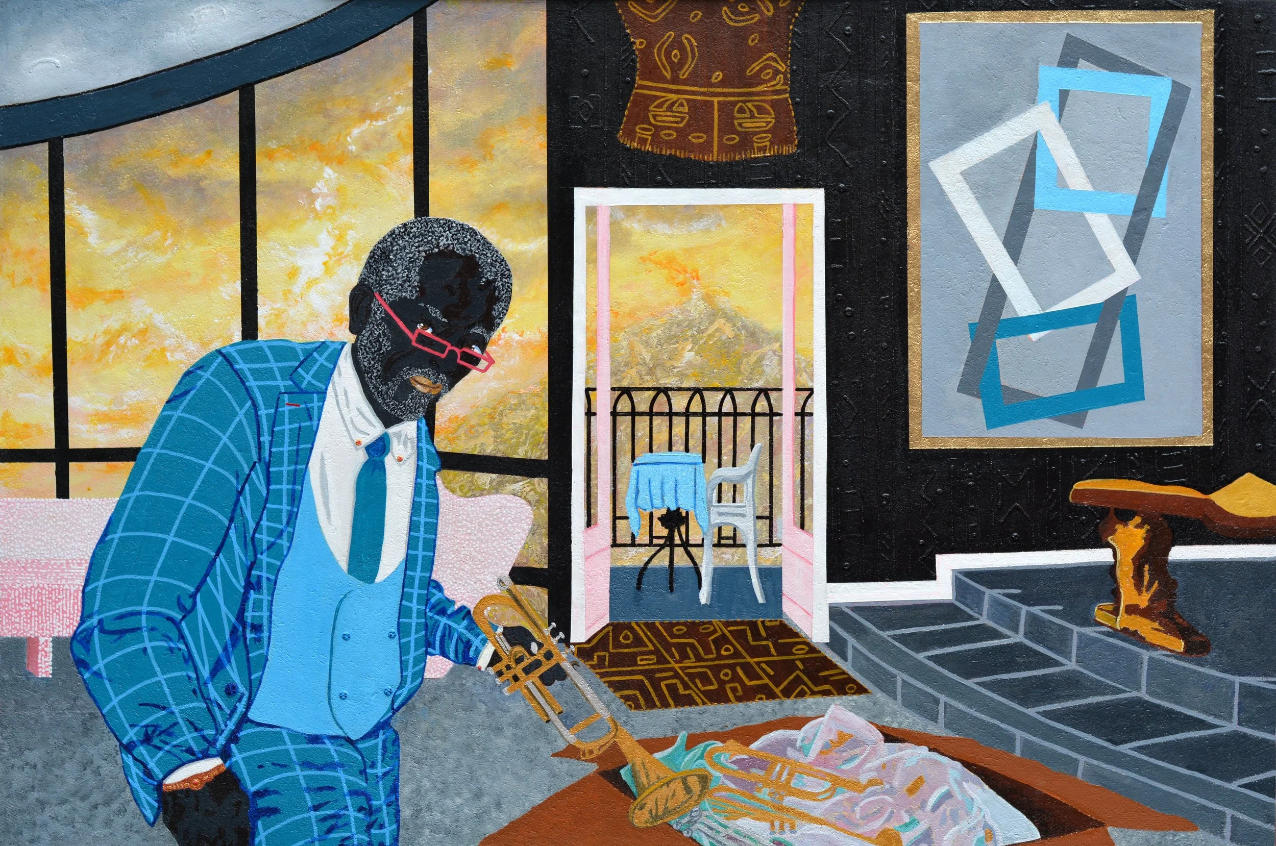 Hello Old Friend by Vincent Keele
33x45 Acrylic on Canvas - Framed