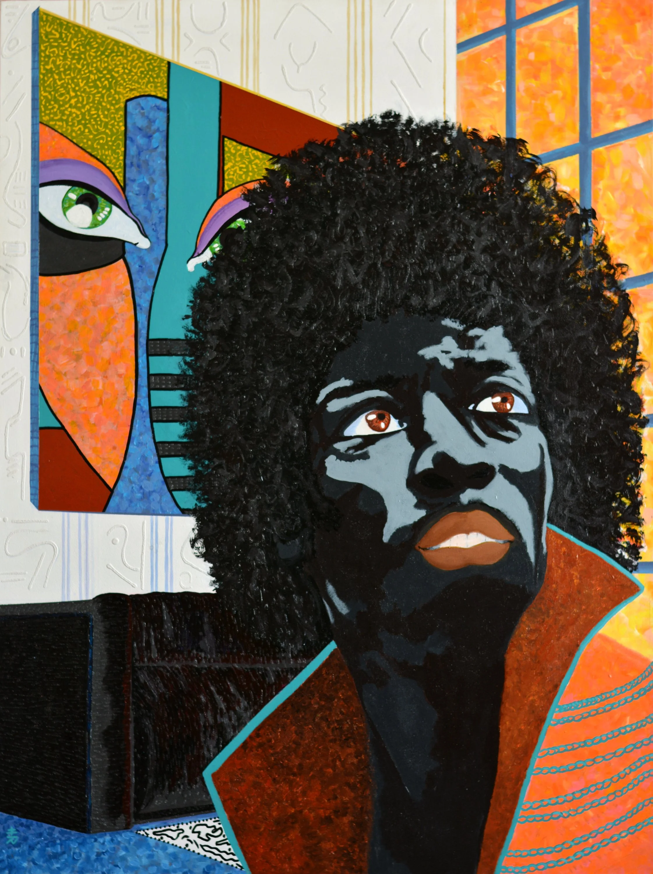 Hendrix by Vincent Keele
40x30 Acrylic on Canvas