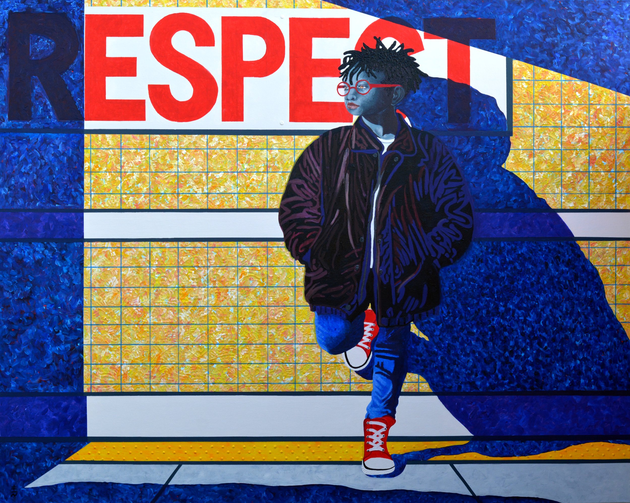 Standing In Her Power by Vincent Keele - 48X60 Acrylic on Canvas