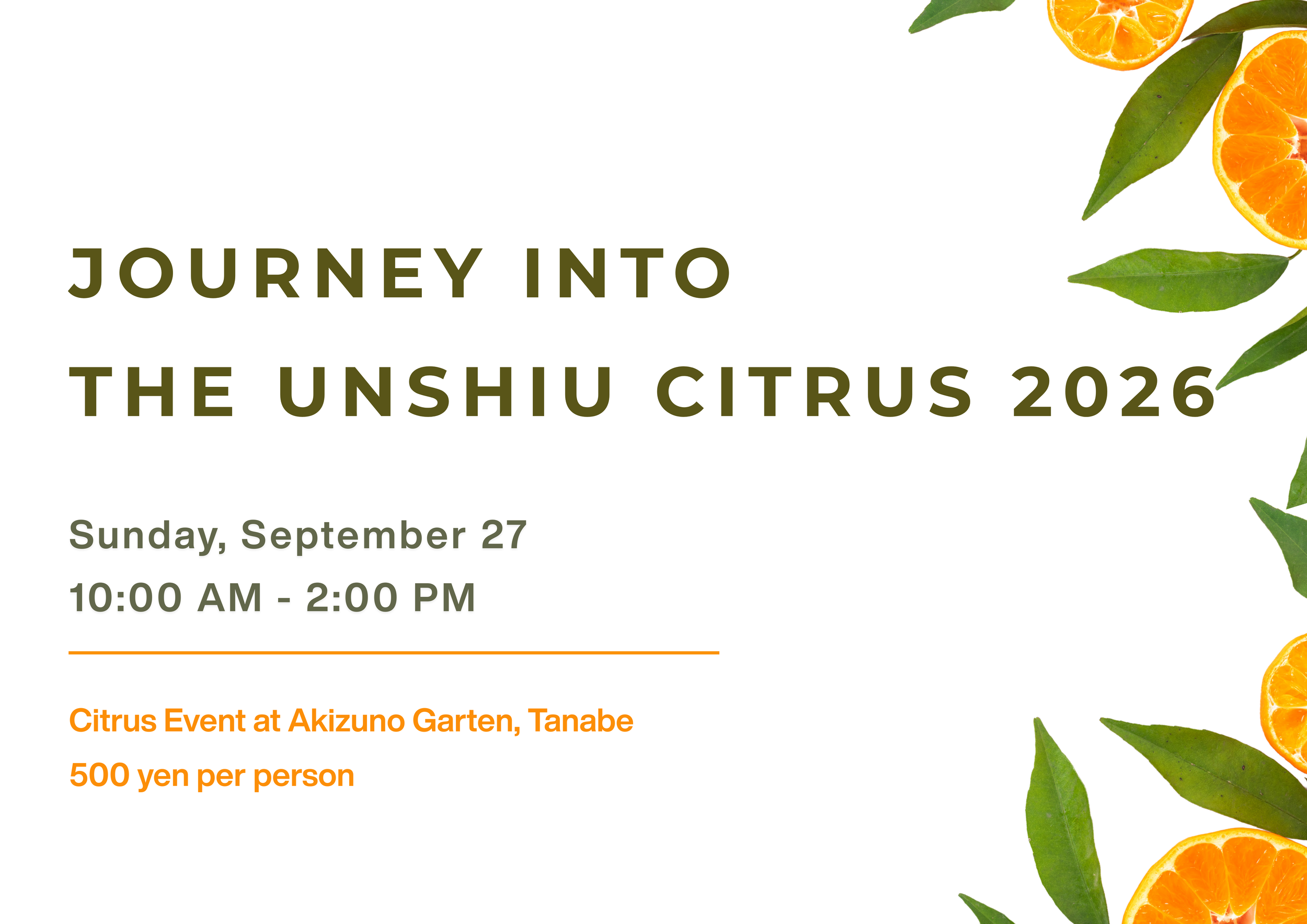 Journey into Unshiu Citrus
