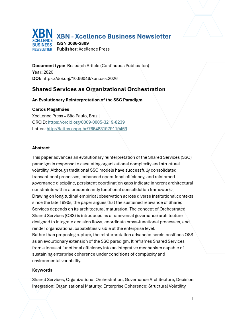 Shared Services as Organizational Orchestration 