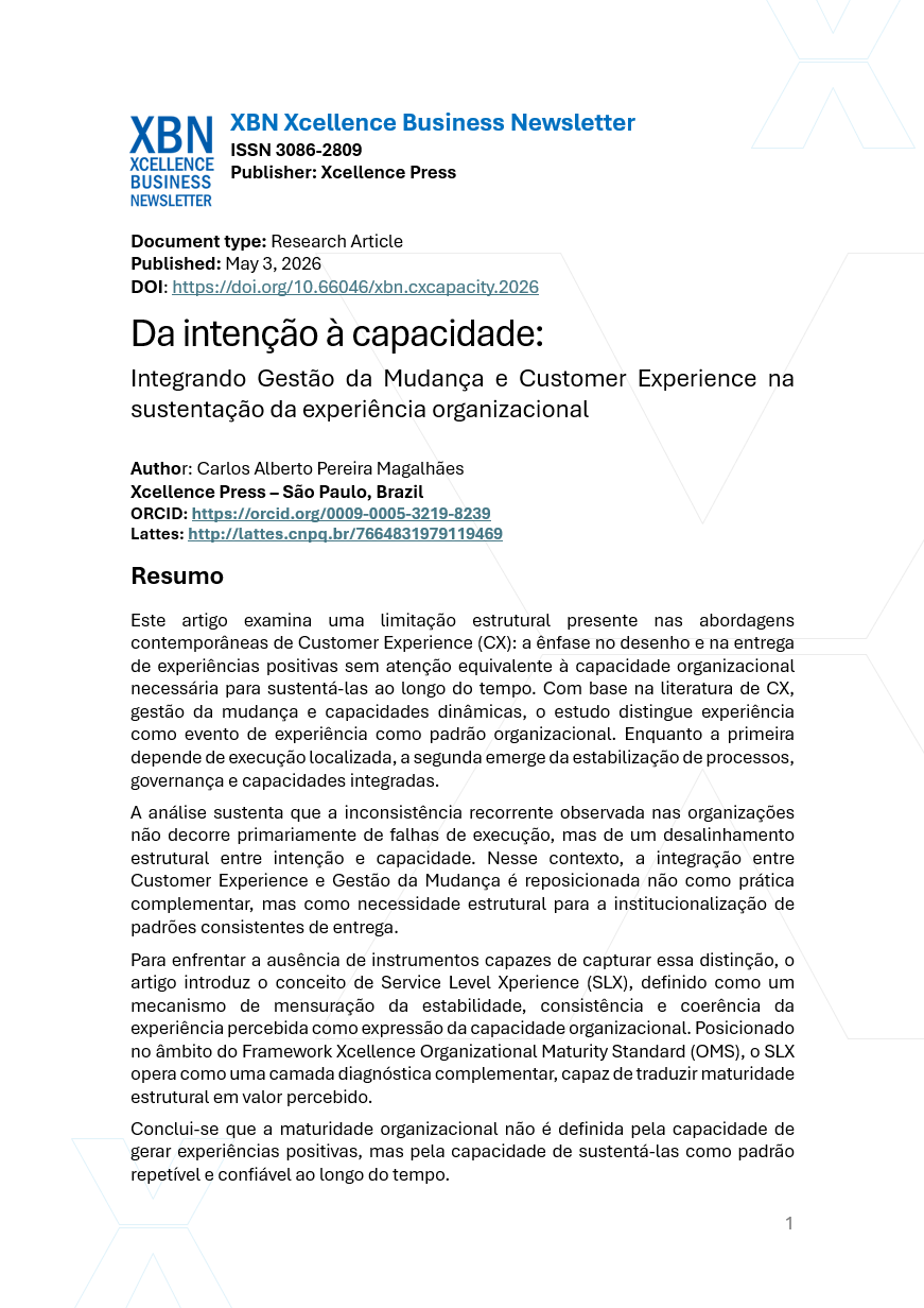 Da intenção à capacidade
