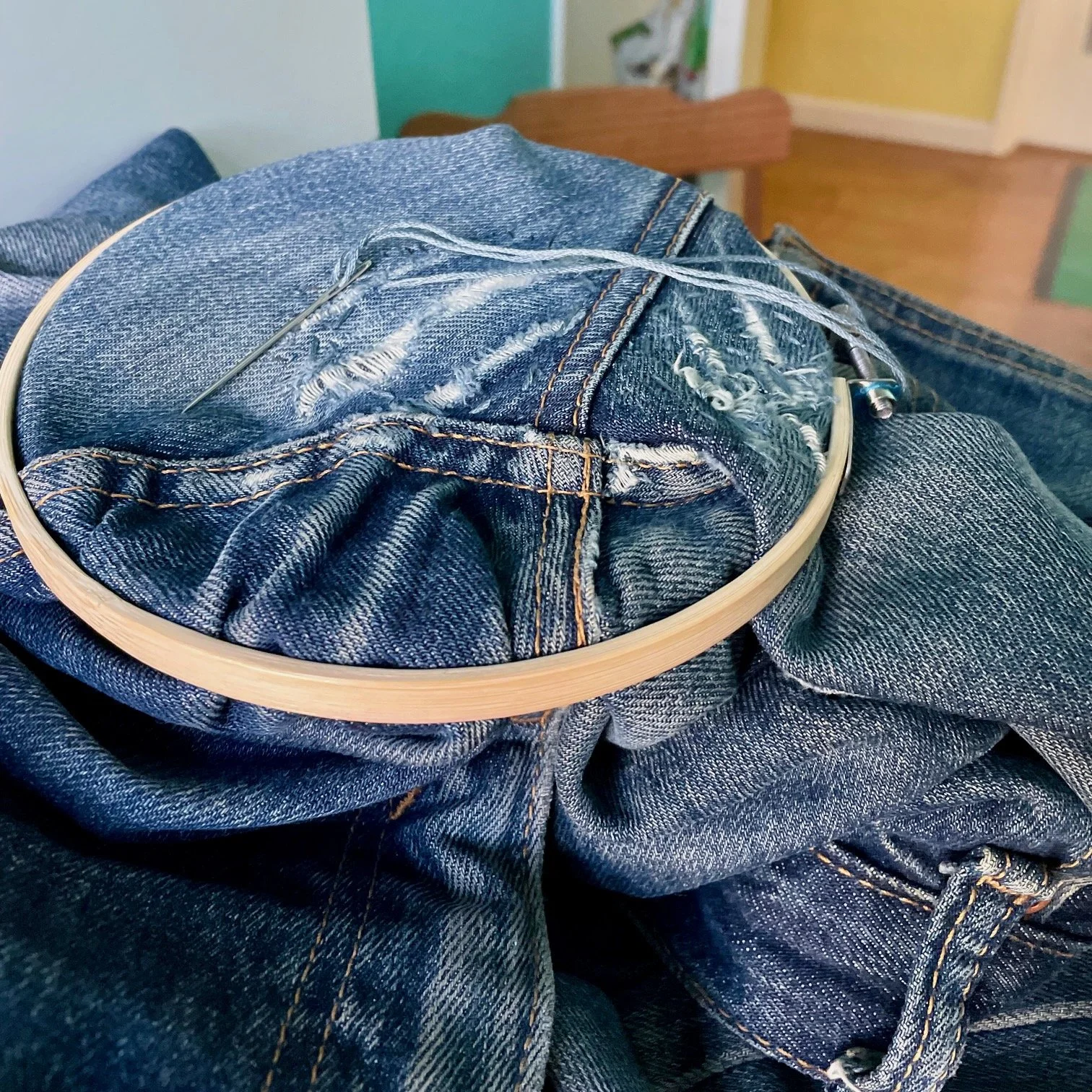 Visible Mending #2 (Jeans) - February 10th