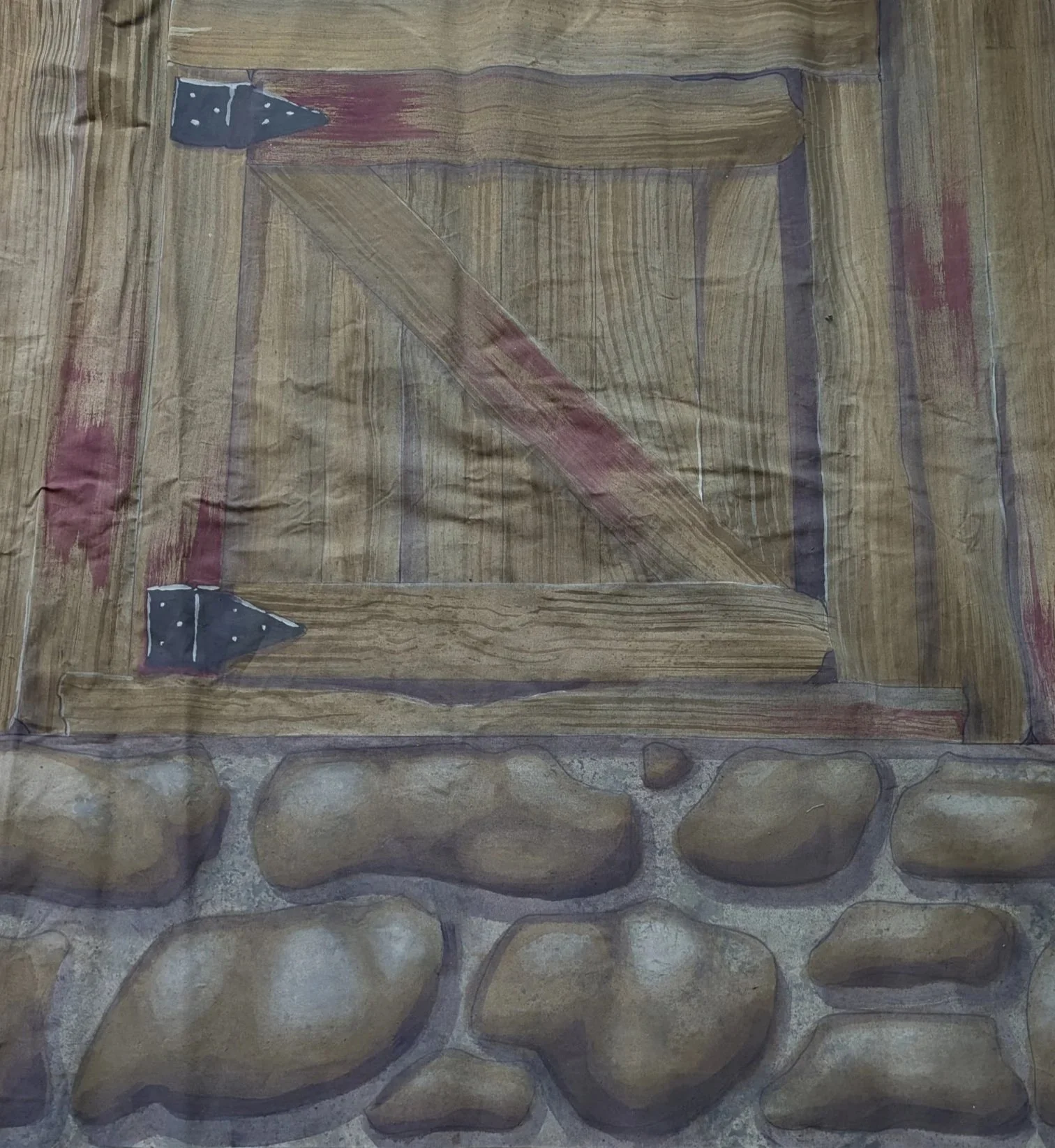 Wood and Stone || Acrylic on Muslin || 2023