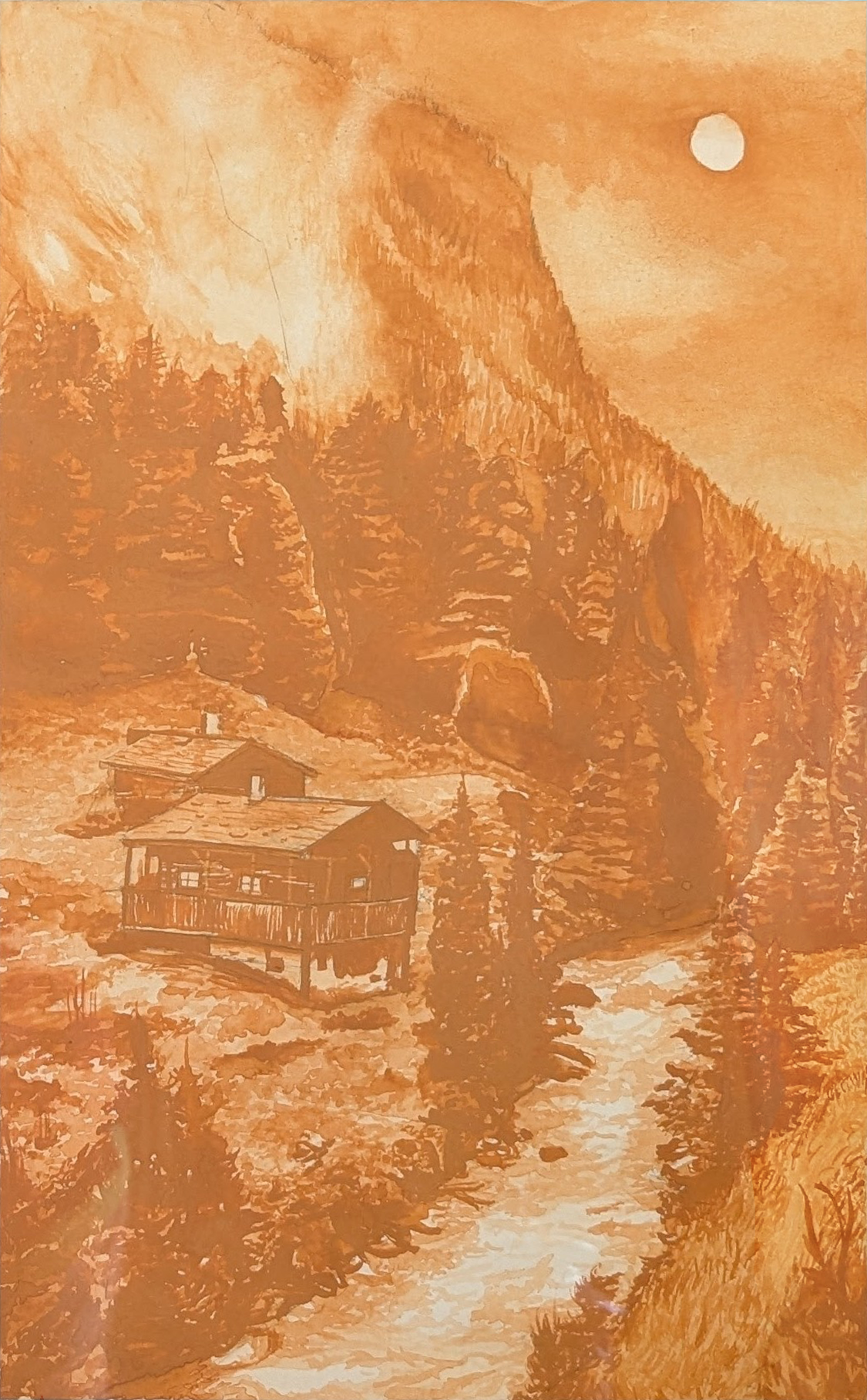 Value Landscape Study || Gouache || 2024