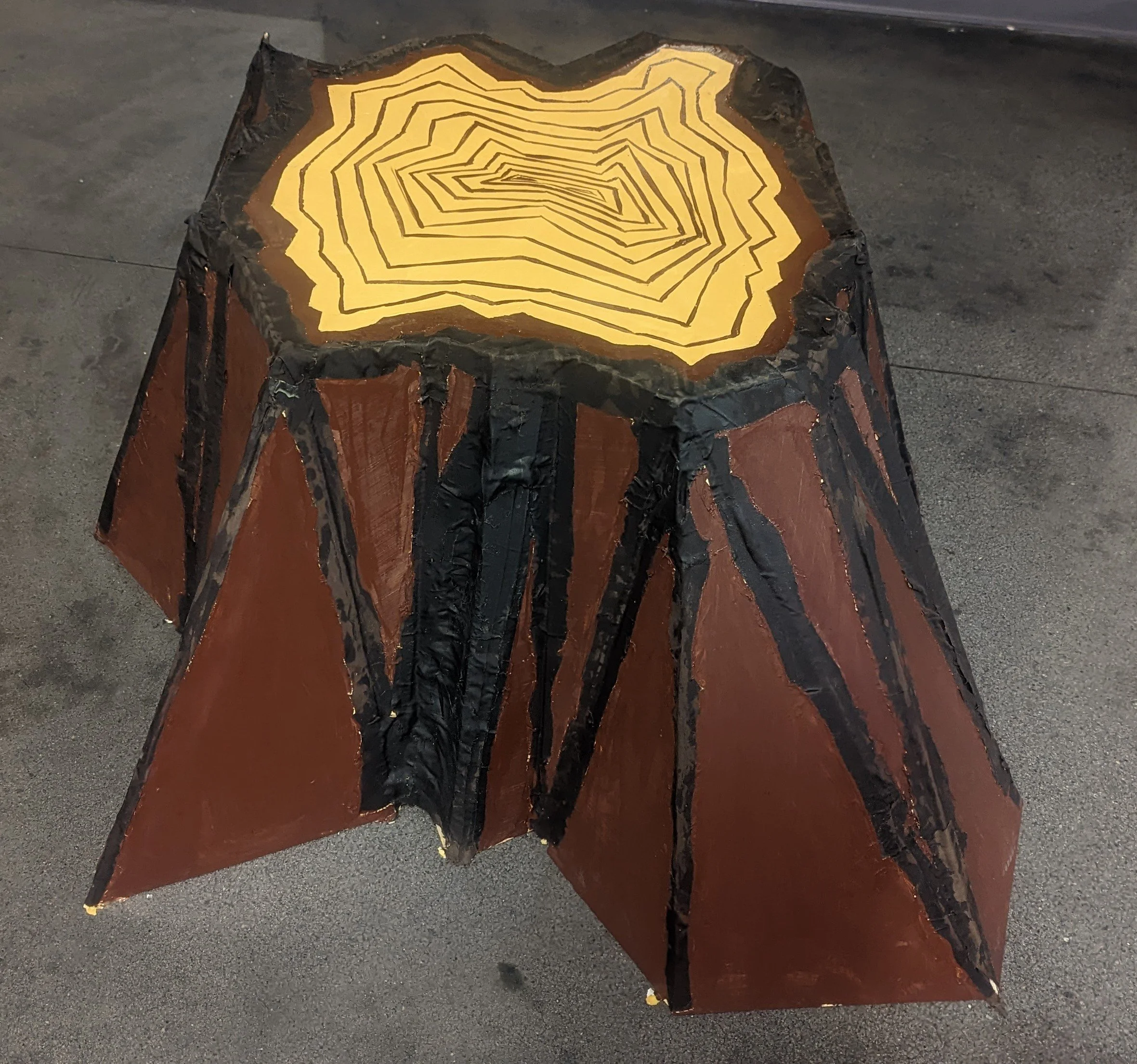 Polygon Stump || Plywood and Acrylic || 2023