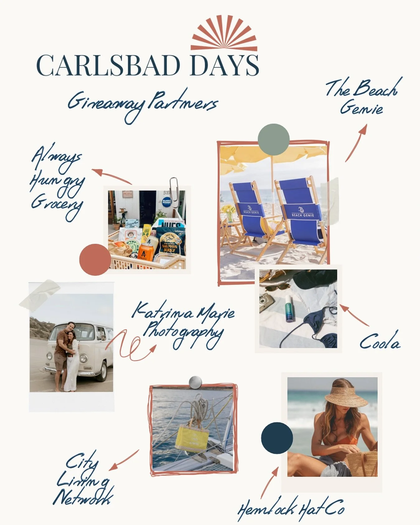 Today is the last day of our Endless Local&rsquo;s Summer Giveaway featuring:

A Beach picnic for 2 from @the_beach_genie_ 

Healthy snacks from @alwayshungrygrocery 

Sunscreen from @coola 

Signature lifeguard hats from @hemlockhatco 

Apolis Marke