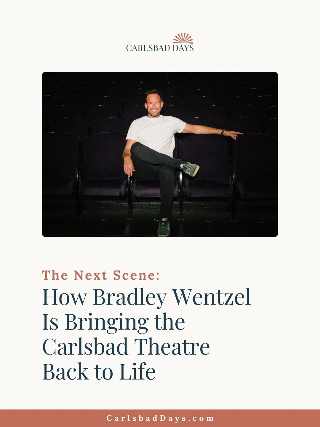 Carlsbad Theatre is getting ready for its next act. 🎬

For nearly a century, this iconic Carlsbad Village landmark has been a place where stories came alive and the community gathered under one roof. And now, with local creative Bradley Wentzel help