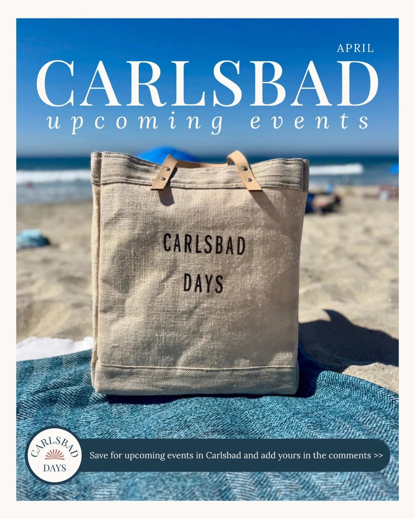 Making plans for April? If you&rsquo;re looking for something to do around Carlsbad, here are a few things worth knowing about 👇

🦖 @jurassicfright @thecampstorecarlsbad (now&ndash;May 5)
Life-size animatronic dinosaurs right by the ocean.
Free and