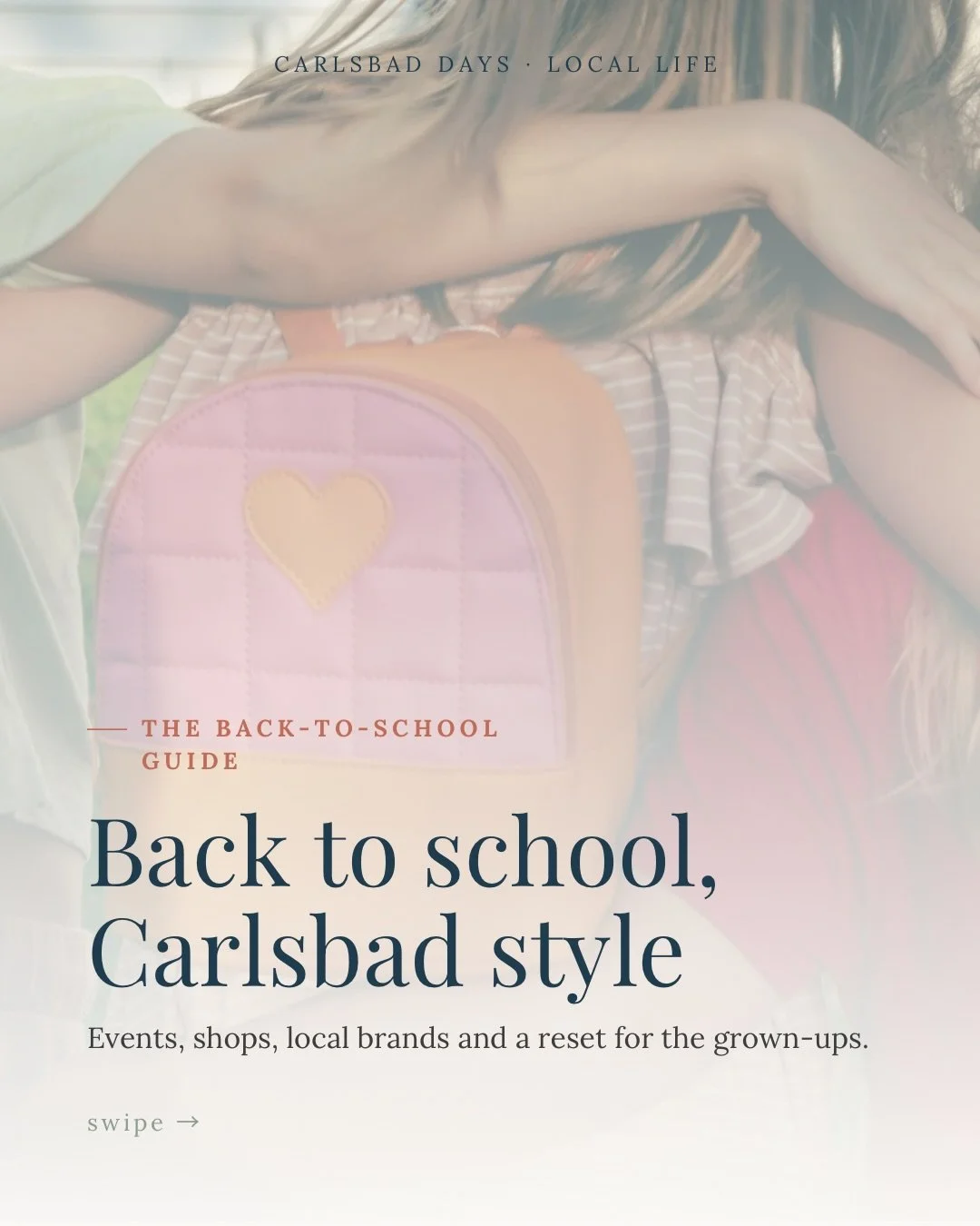 Back to school, Carlsbad style. ☀️

The lazy beach mornings are almost behind us, so we put together a little guide for the season.

Inside: how to ease everyone back into the routine, where to shop around town (including an 80% off kids&rsquo; sale 