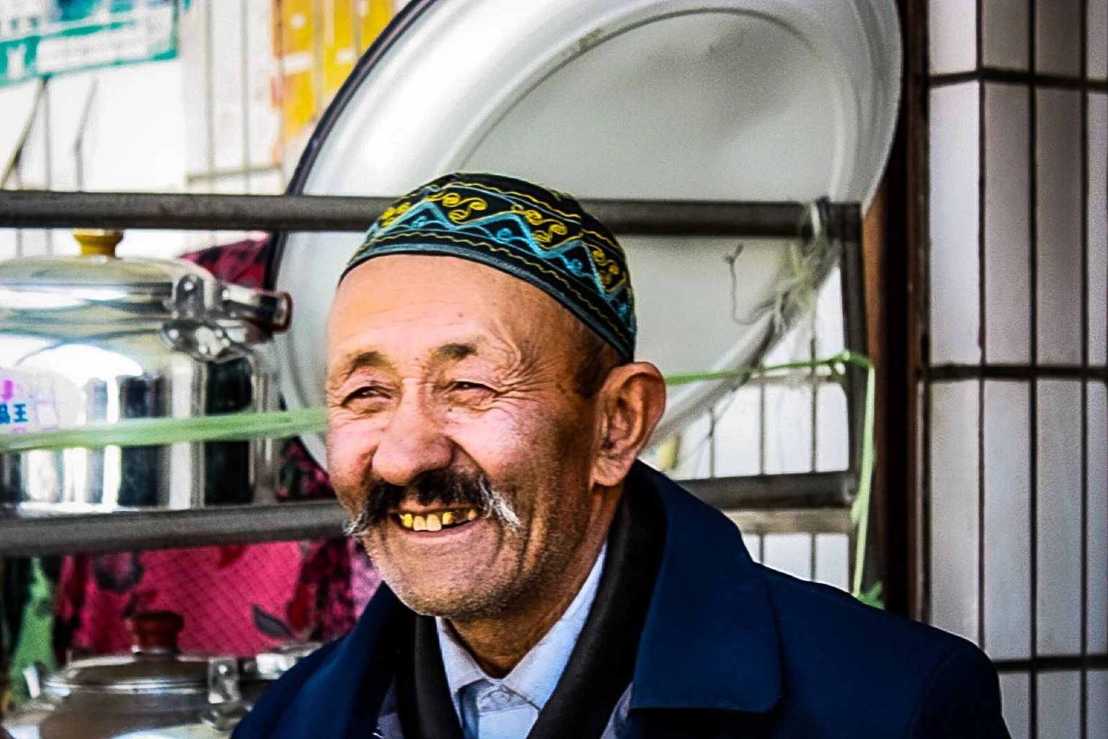 Tajik Hat Seller, Tashkorgan