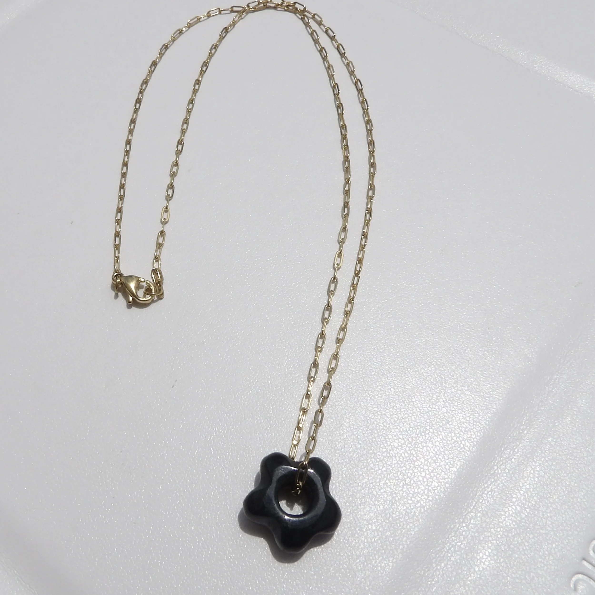 Indian Agate Y2K Flower Necklace