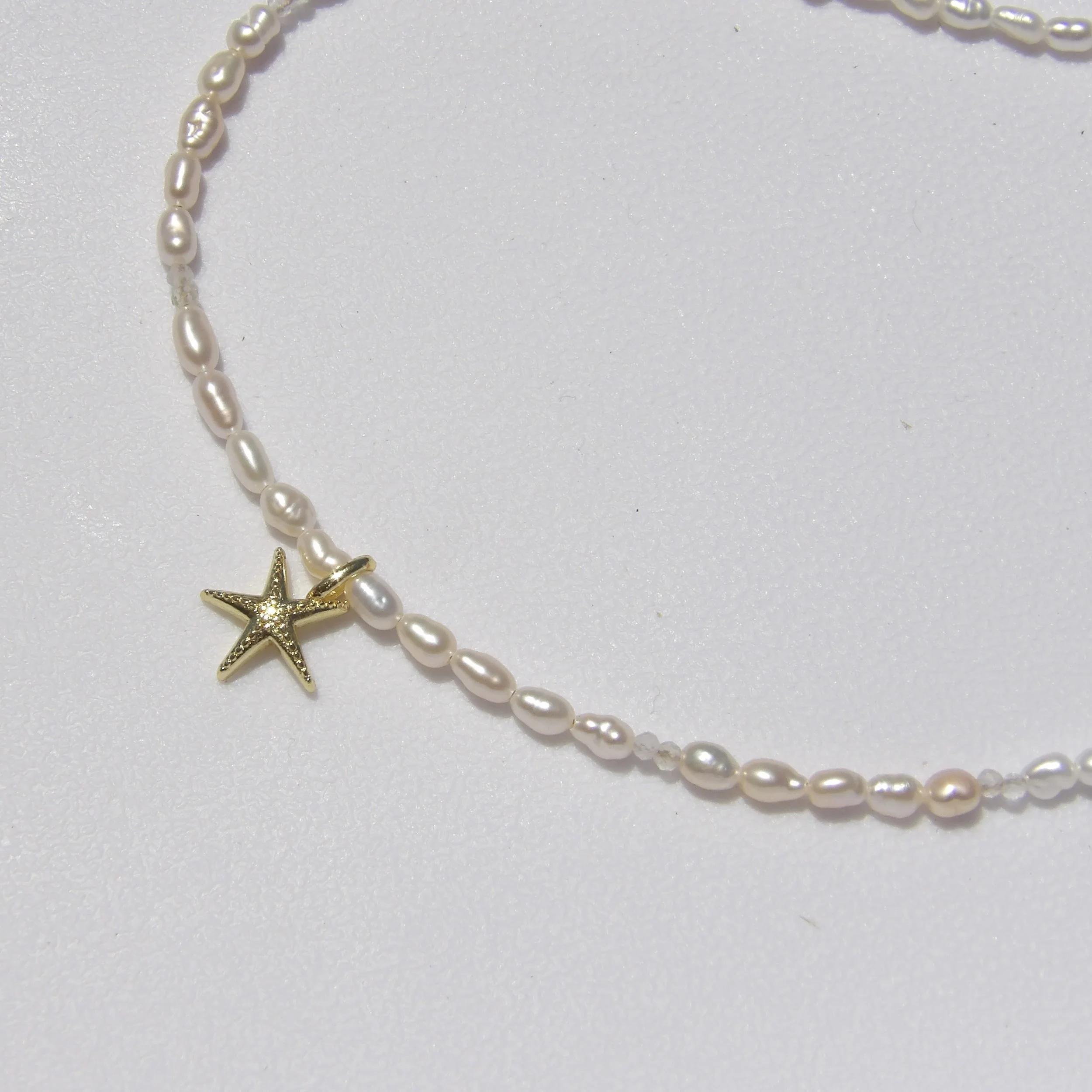 Pearl & Citrine Starfish Necklace