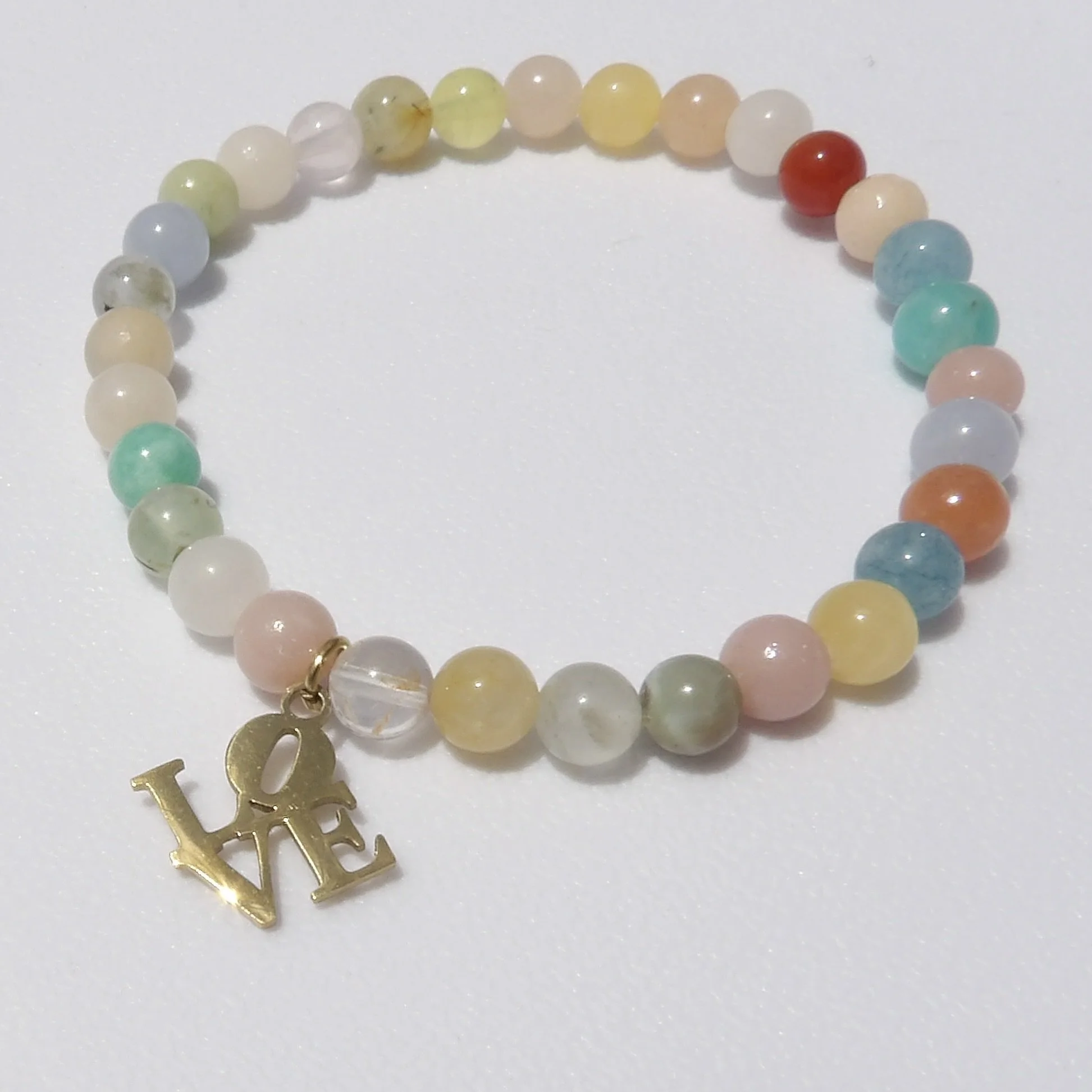 LOVE Mixed Gemstone Bracelet