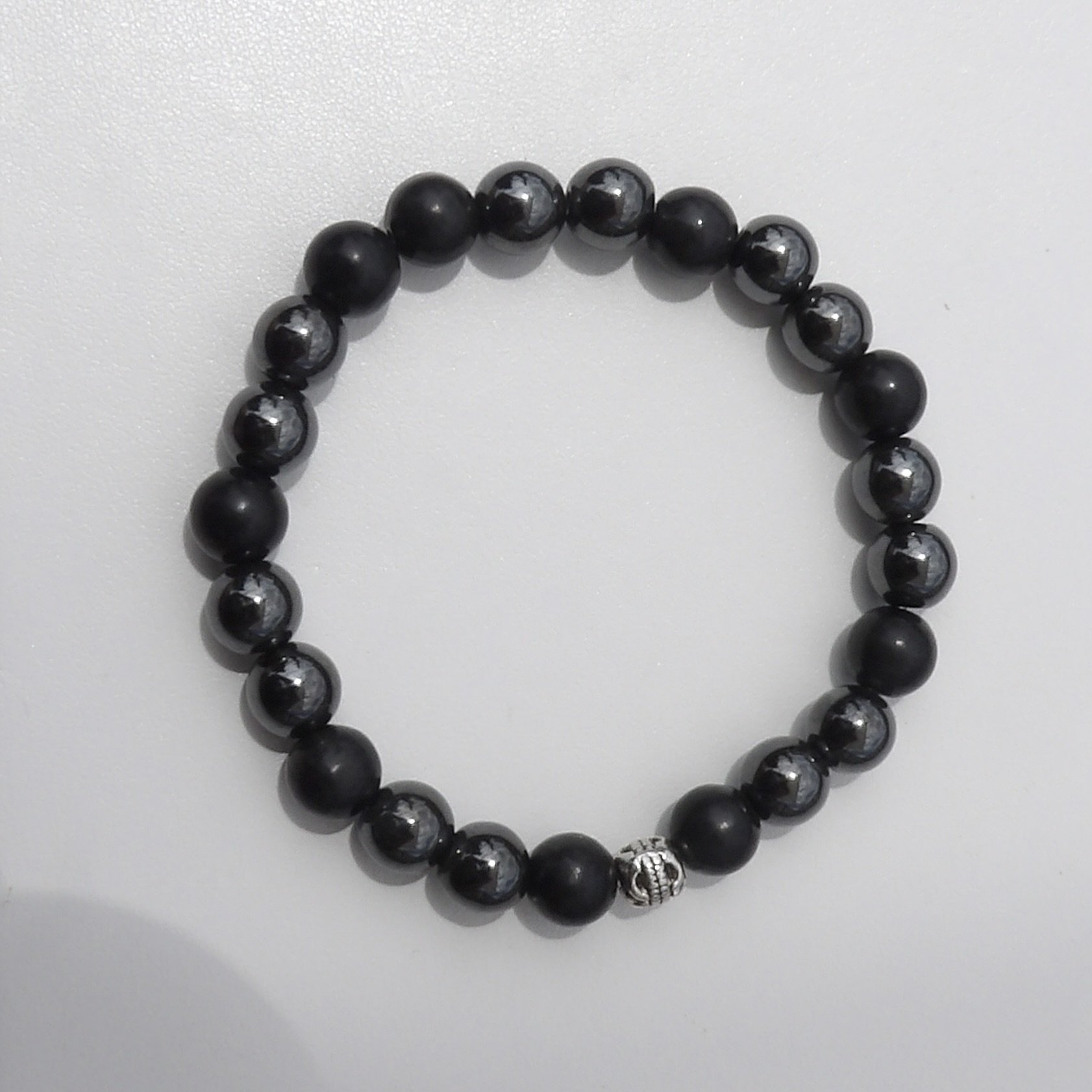 Grounding Shungite & Hematite Protection Bracelet