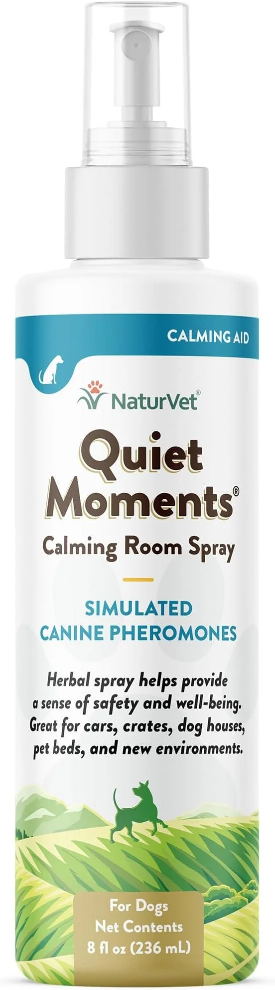NaturVet Quiet Moments Herbal Calming Room Spray Dog Supplement