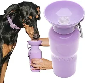 Springer Dog Water Bottle | Portable Travel Water Bottle Dispenser for Dogs