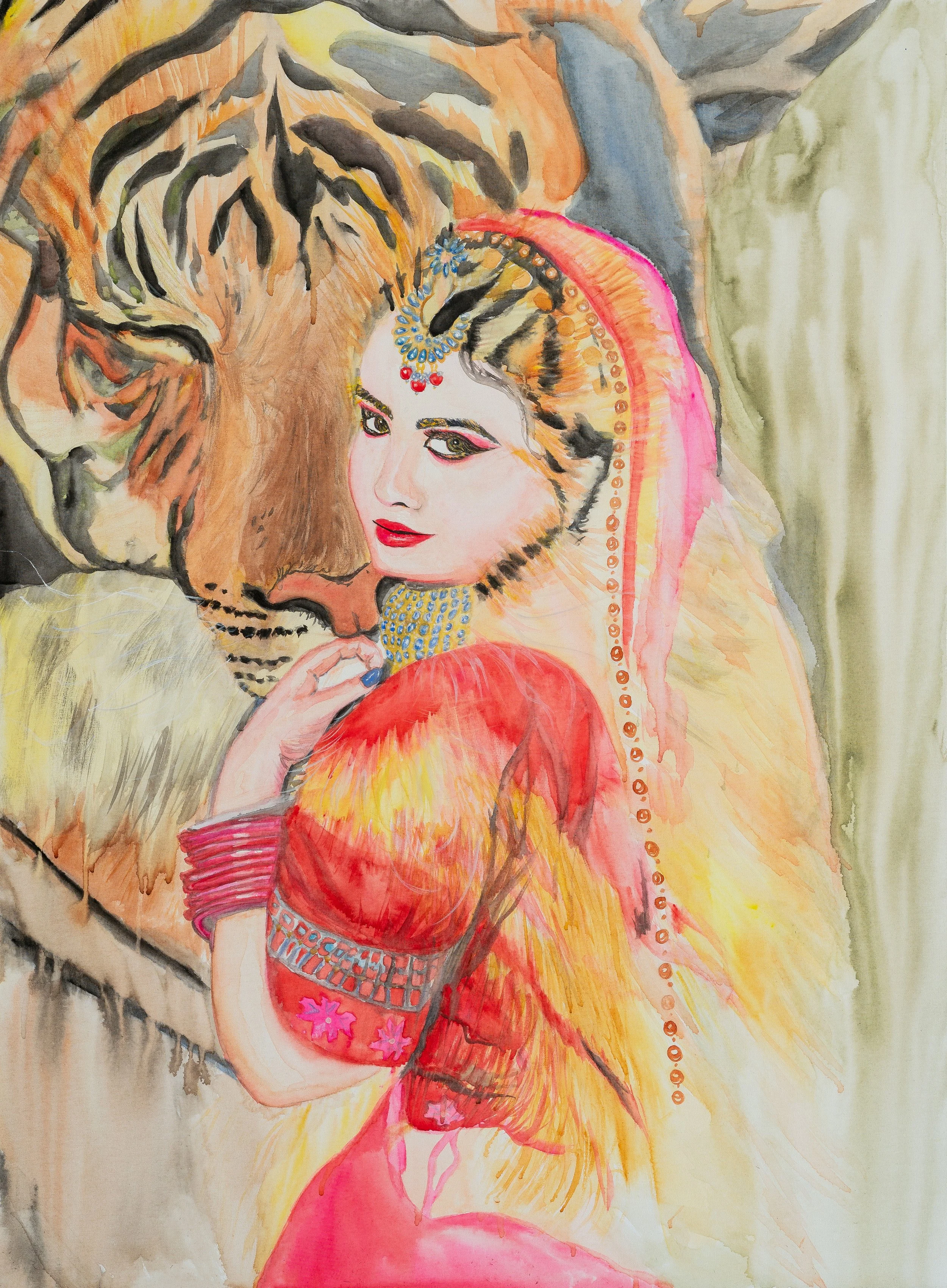 GirnKarina_ReverentTigress_Watercoloroncanvas_30x40in.jpg