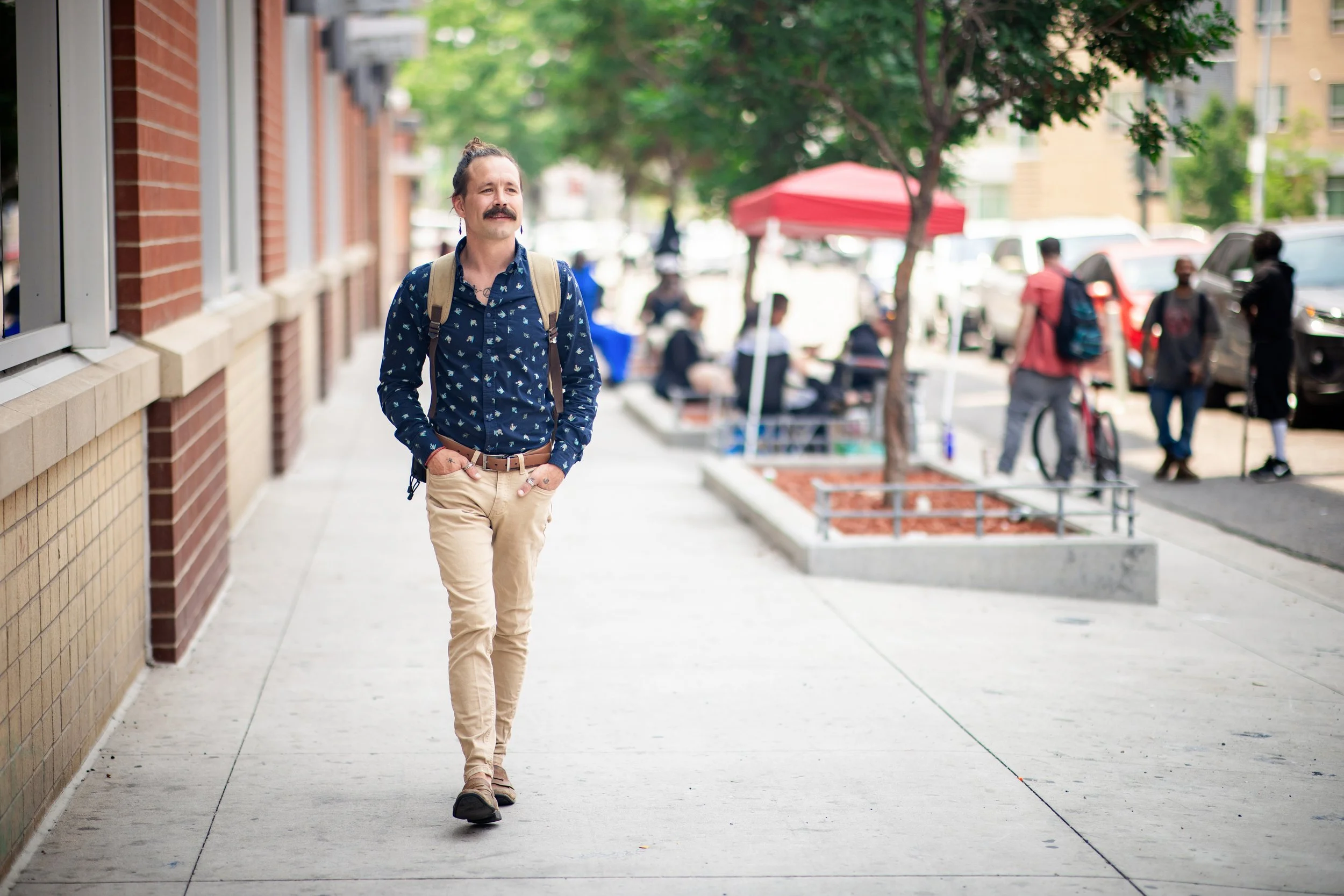 Hamilton Nickoloff in the heart of downtown near Colorado Coalition for the Homeless