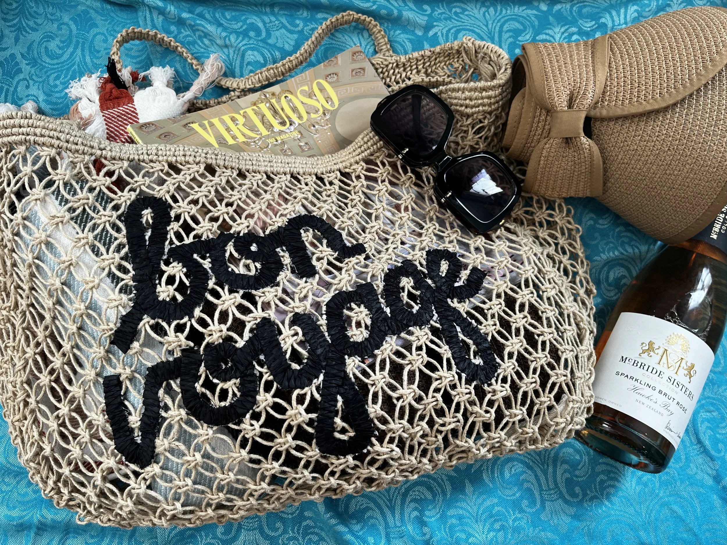 Bon voyage beach bag
