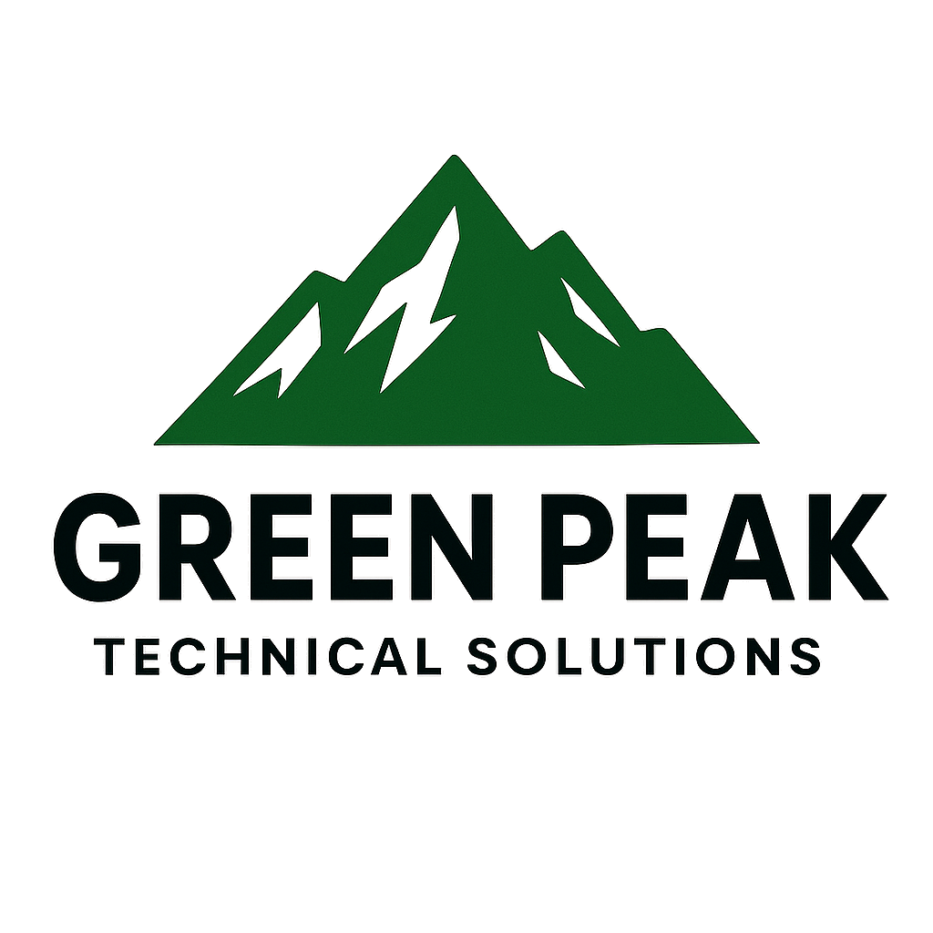 Green Peak Technical Solutions mountain logo