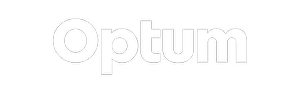 Optum logo in white text on a black background