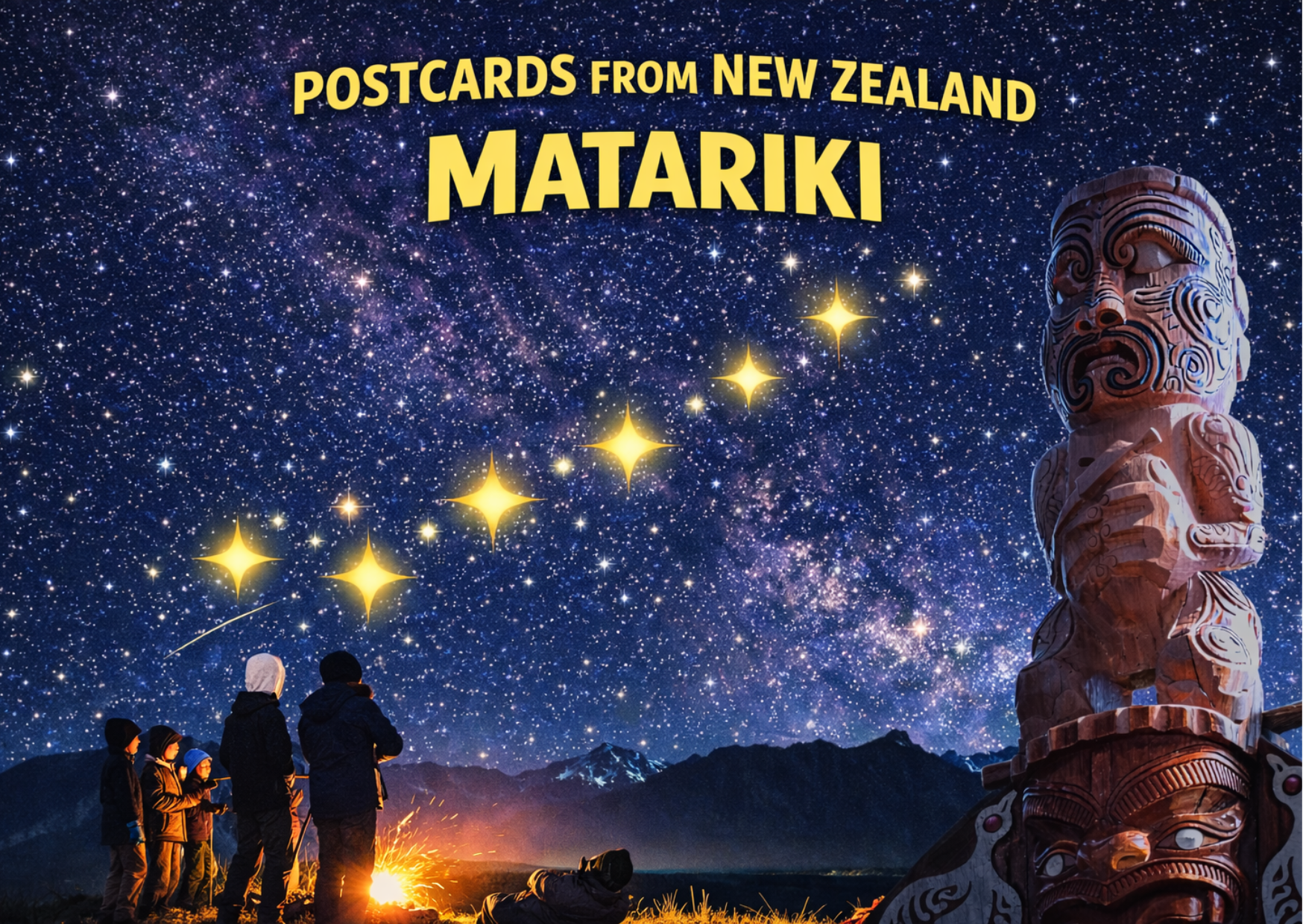The Maori New Year. 
Matariki marks the rising of the Matariki star cluster (Pleiades) in midwinter, signaling the beginning of the Maori New Year. 
It is a time to remember those who have passed, celebrate the present, and look ahead with hope and i