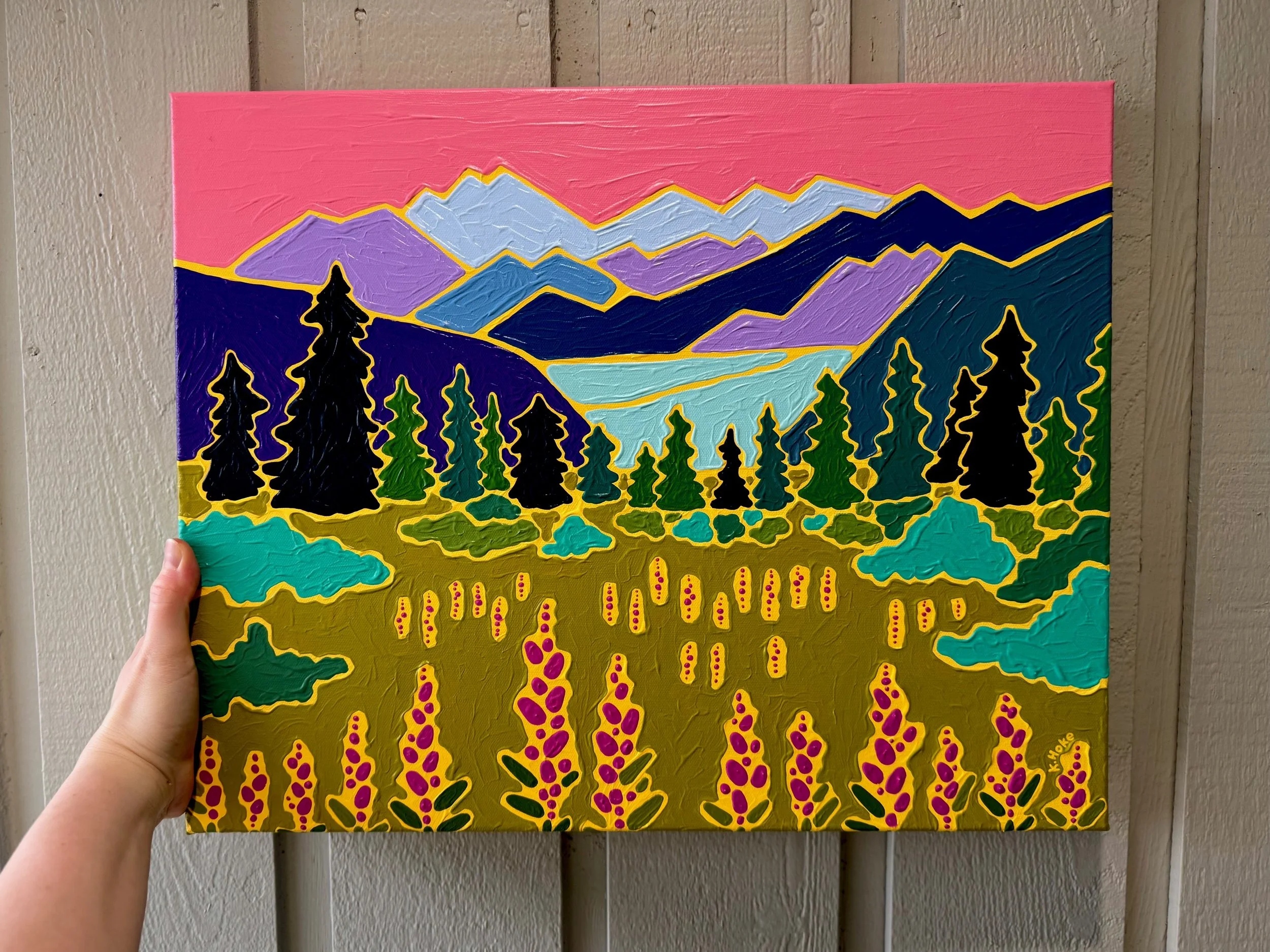 Fireweed and Glacier Views