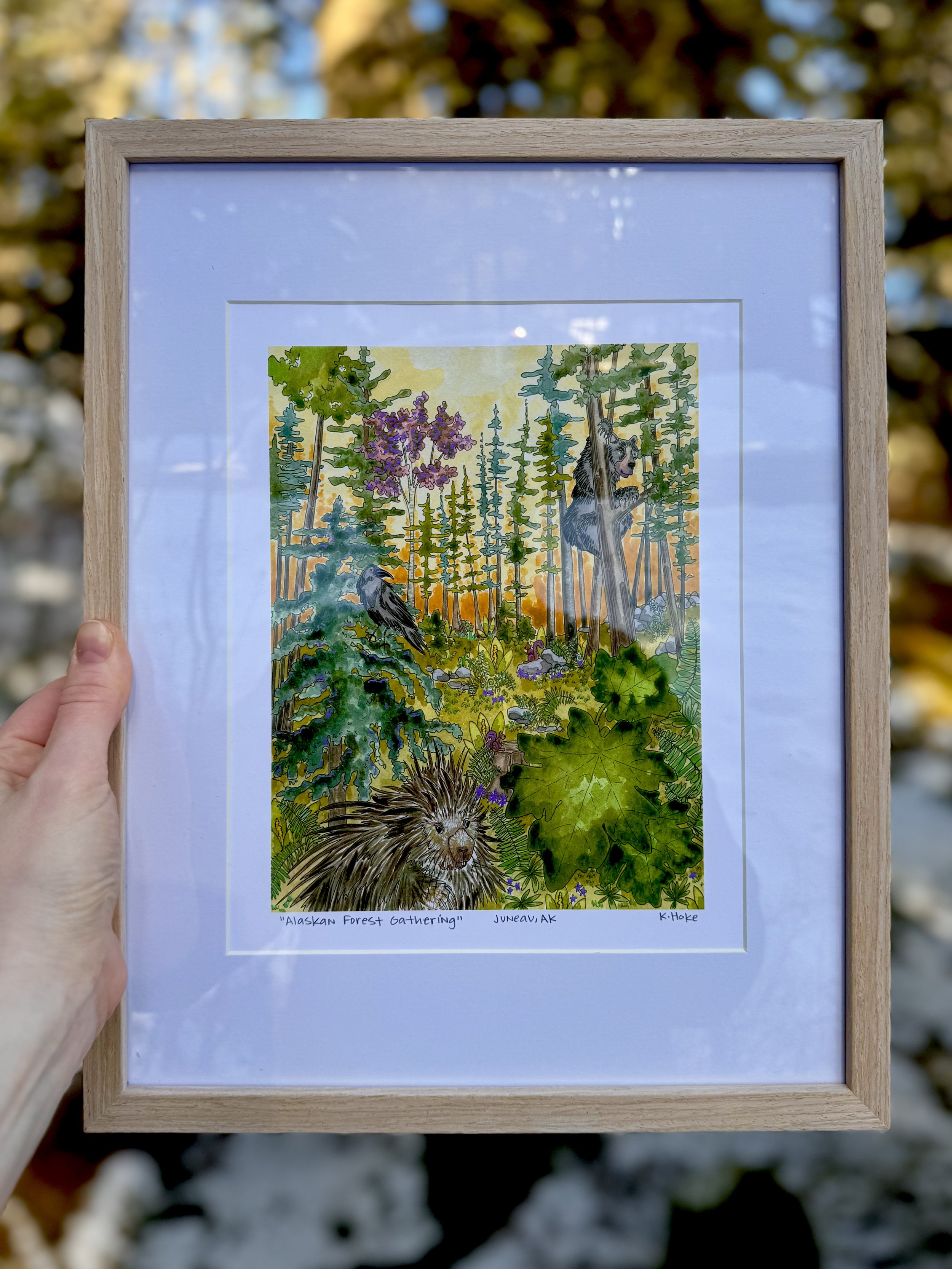 Alaskan Forest Gathering Print