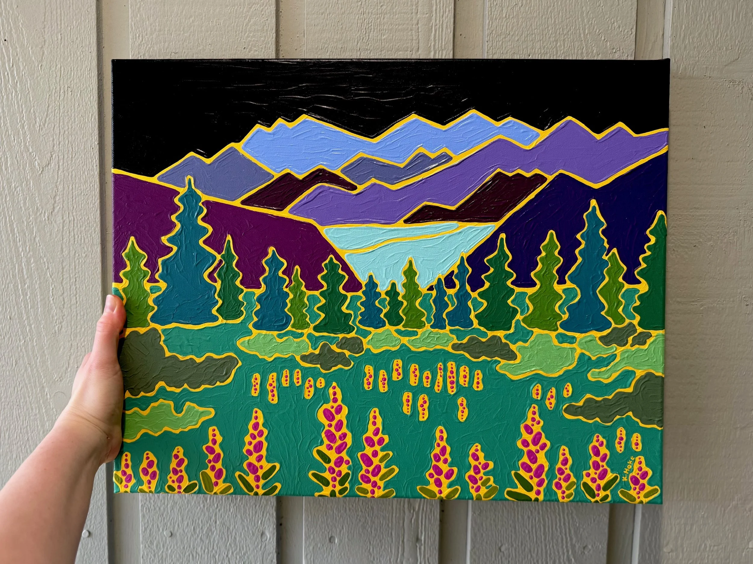 Fireweed and Glacier Views