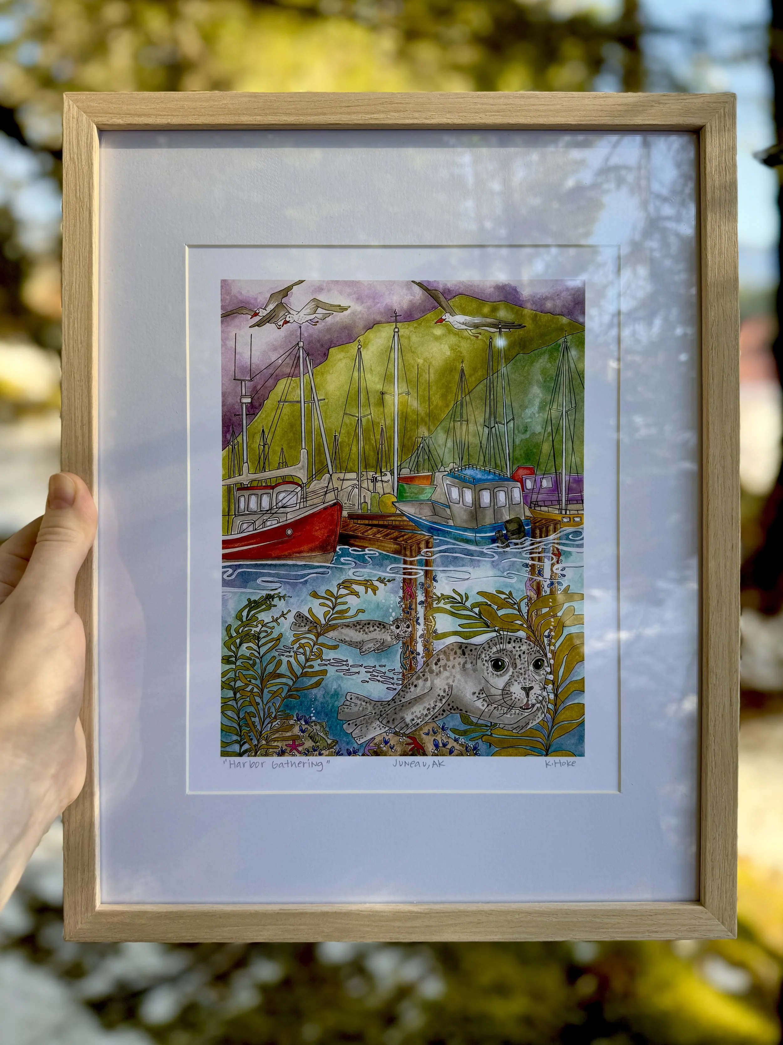 Harbor Gathering Print