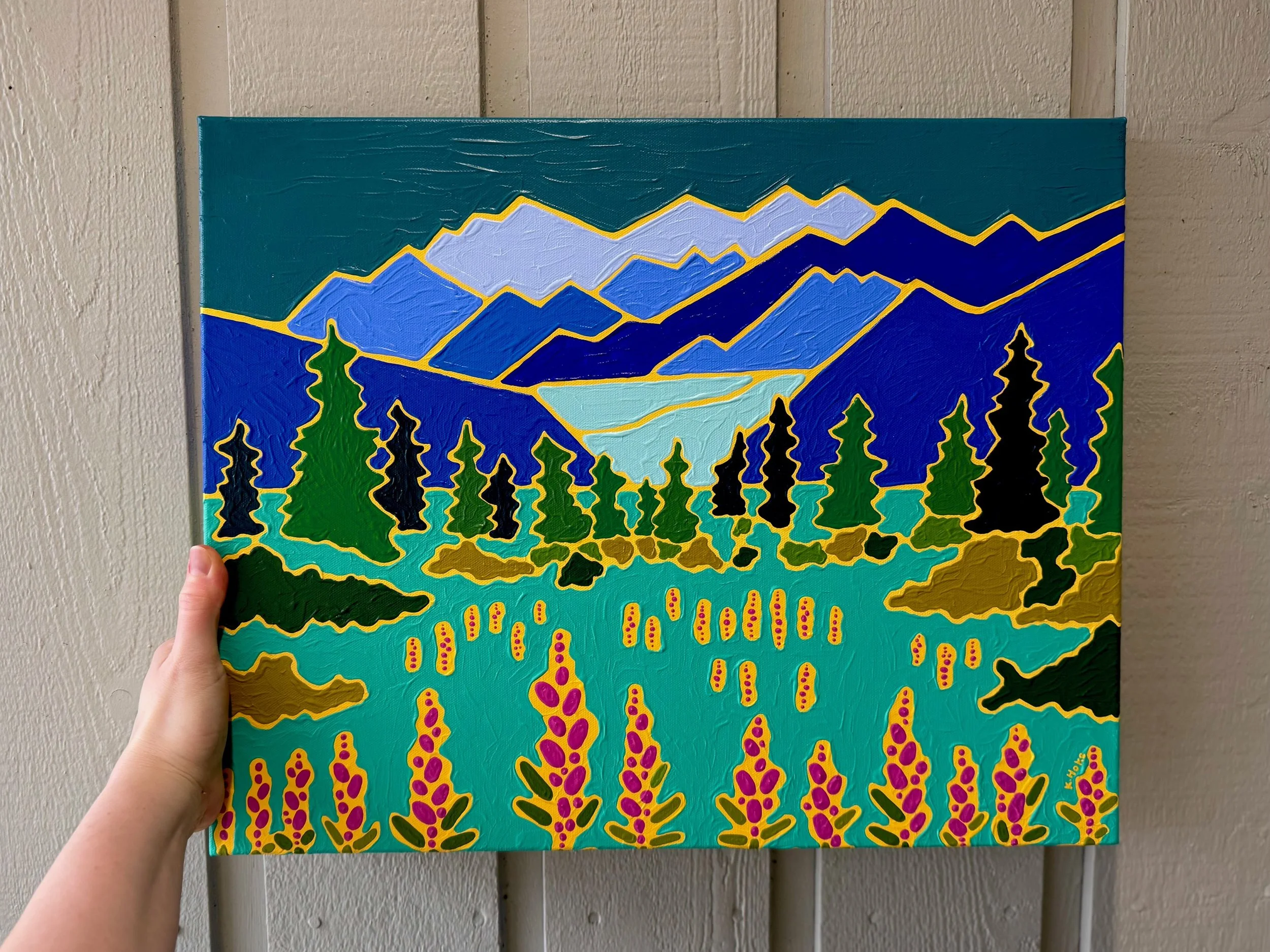 Fireweed and Glacier Views