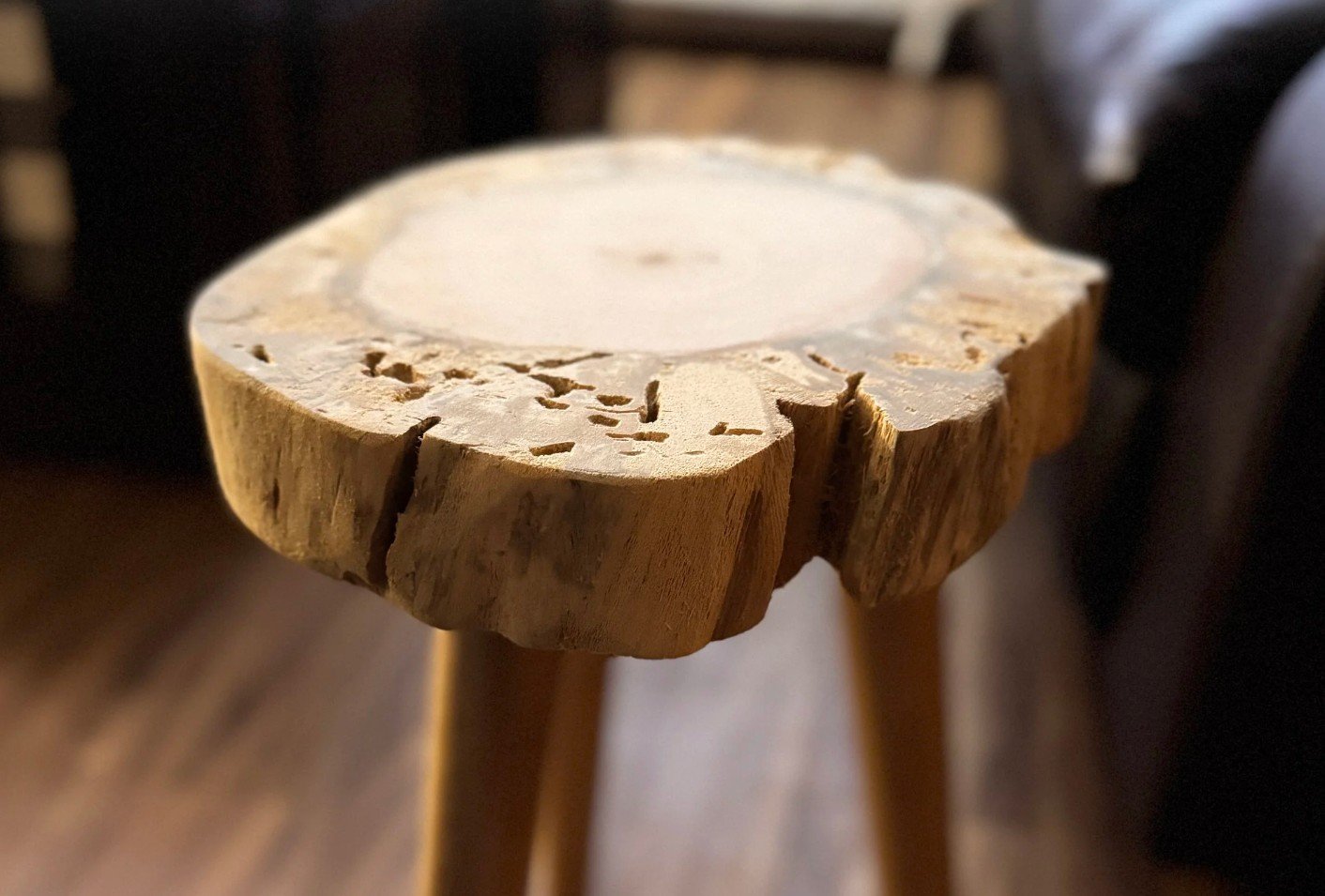 Live Edge End Table