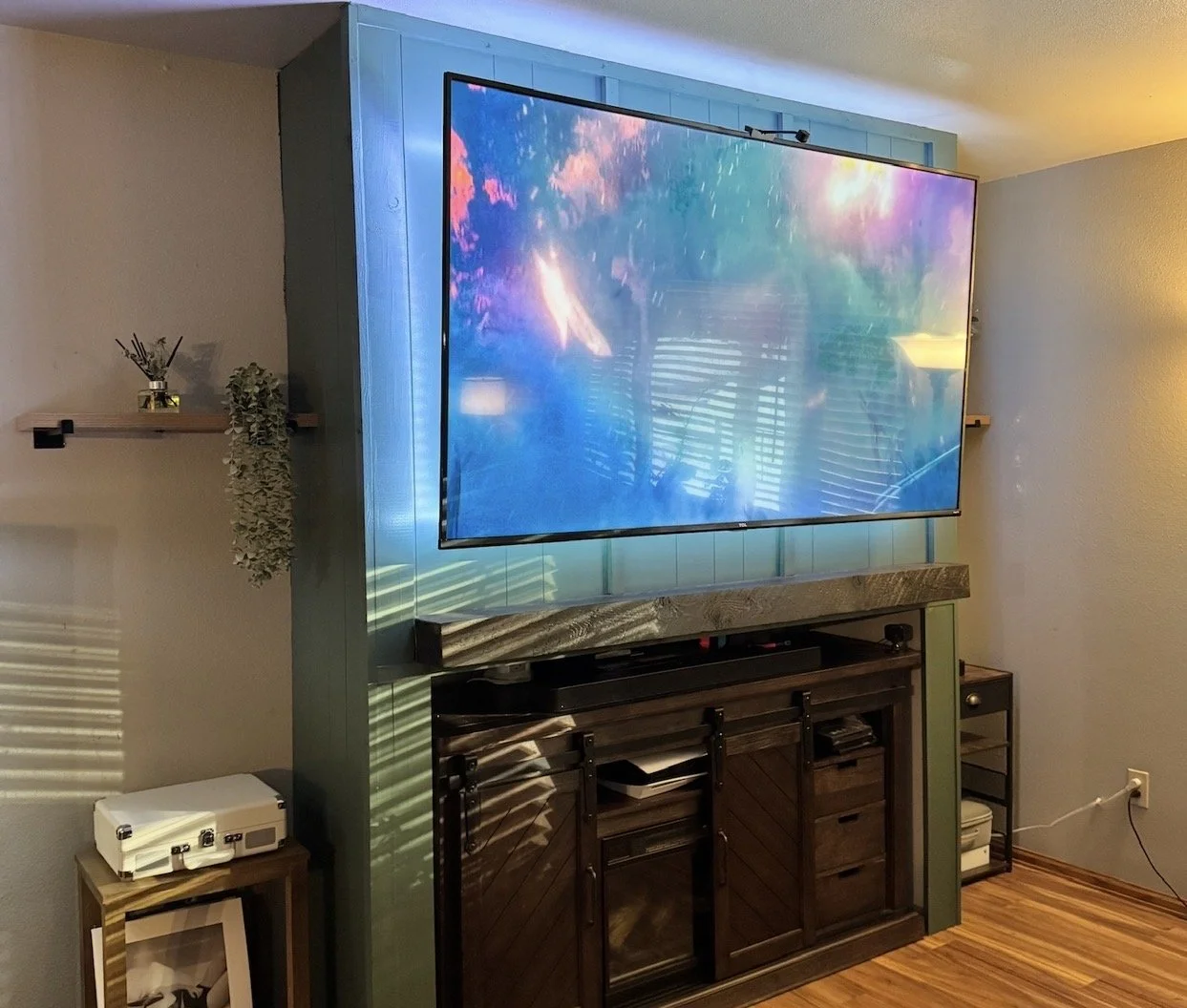 Custom Fireplace & TV Accent Wall