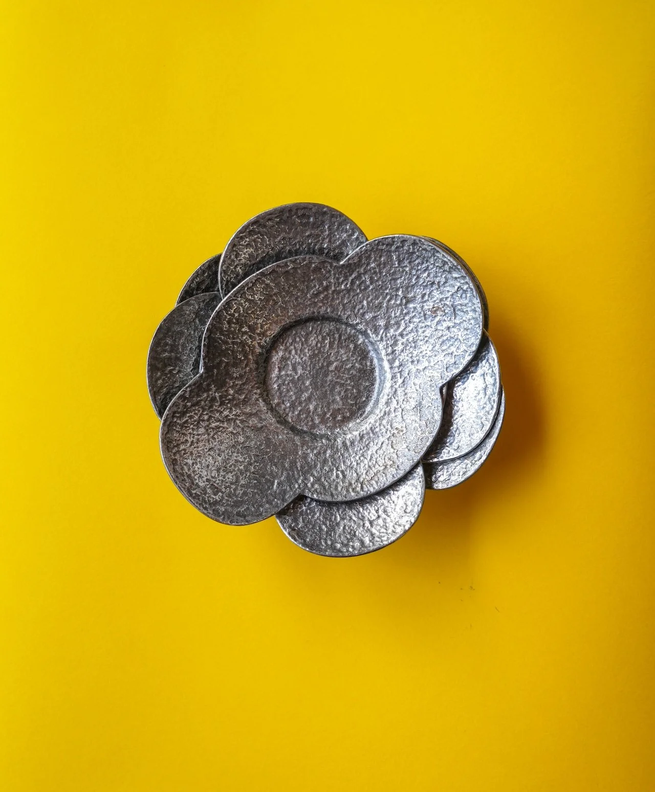 Tin Tea Saucer, Decoration 本錫茶托 デコレーション（日本）